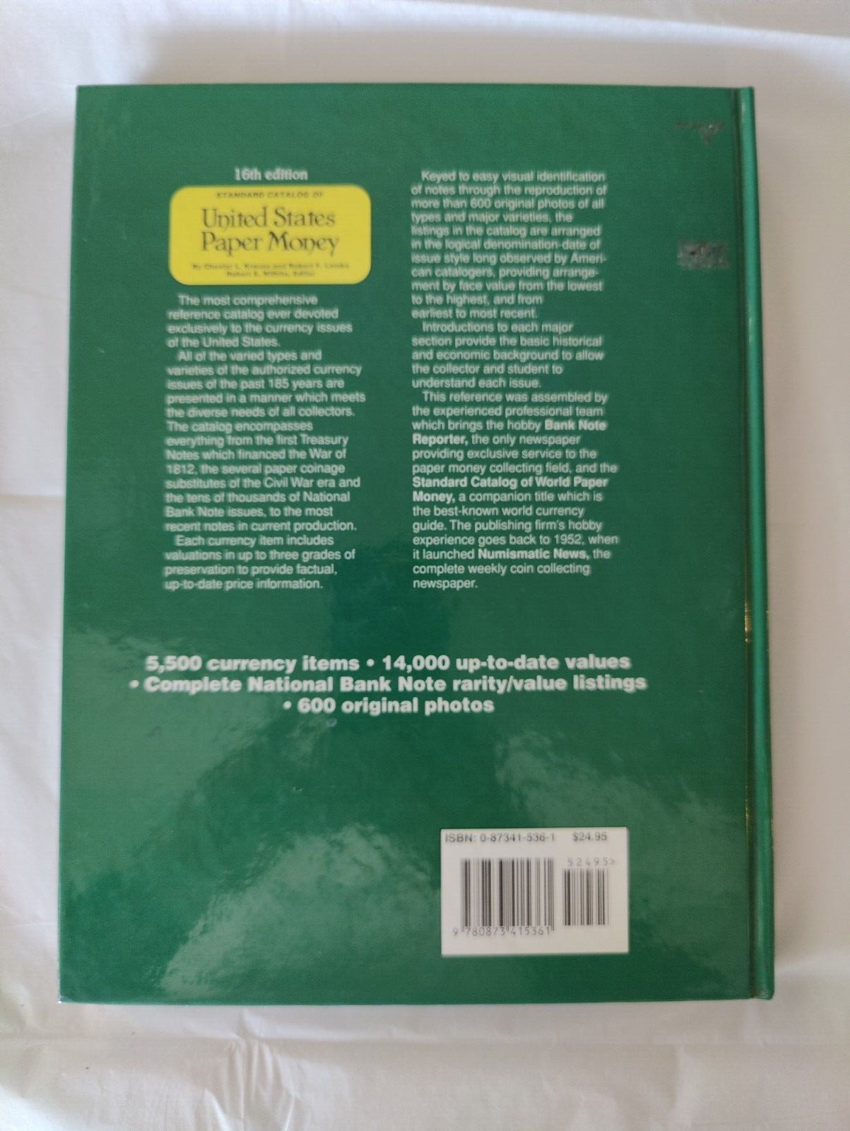 Standard Catalog of U. S. Paper Money by Bob Lemke (1997, Hardcover)