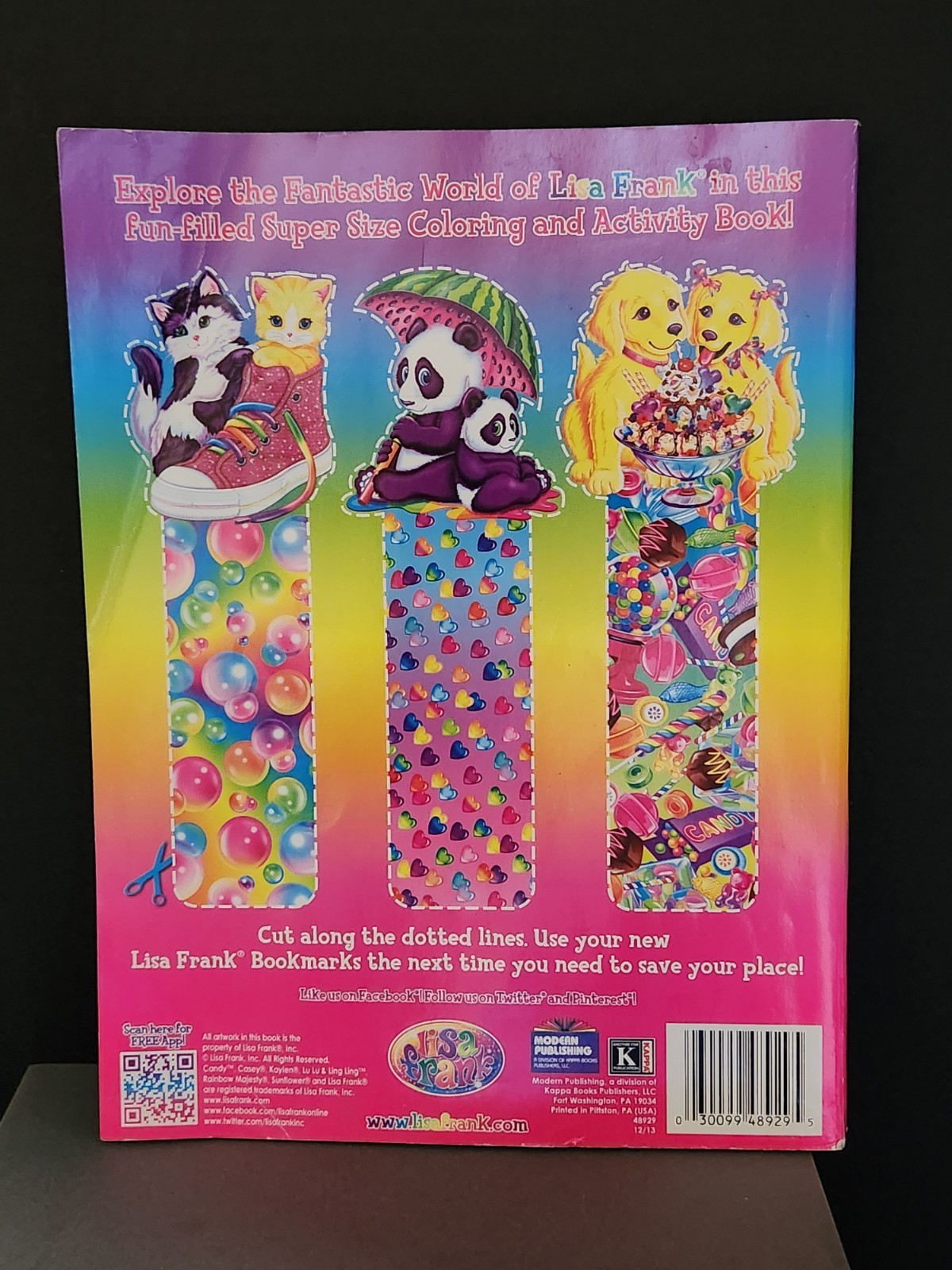 Lisa Frank Rainbow Majesty Super Size Coloring & Activity Book Horse 10.5″x8.25″