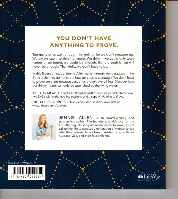 Proven DVD Based Study Kit : You Don’t Have Anything to Prove by Jennie Allen