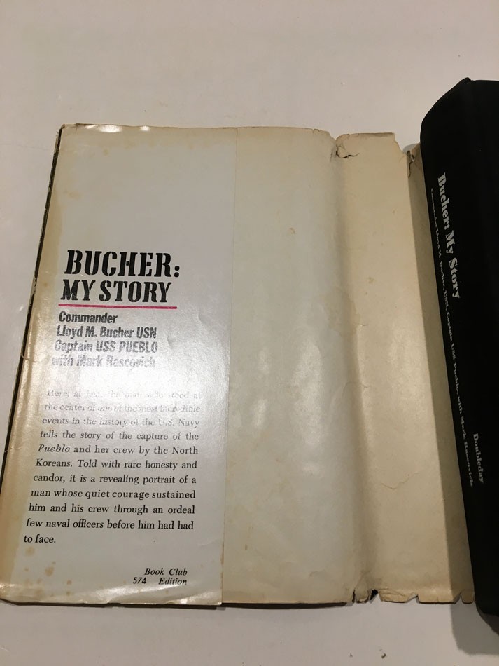 BUCHER: MY STORY HC BOOK COMMANDER LlOYD M. BUCHER USN US PUEBLO 1STED 1970