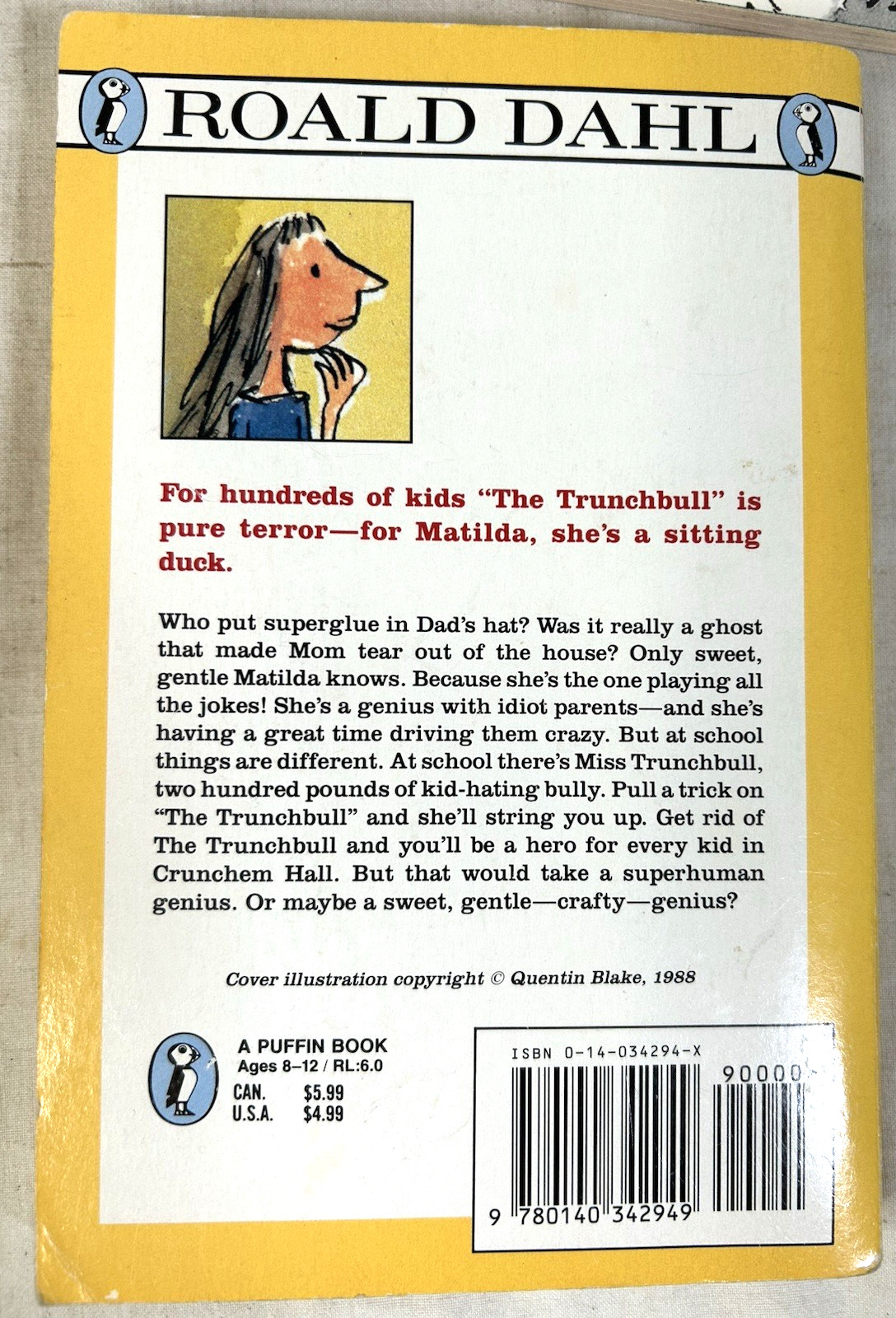 Matilda, The Twits,Esio Trot, Magic Finger, Giraffe and the Pelly By Roald Dahl