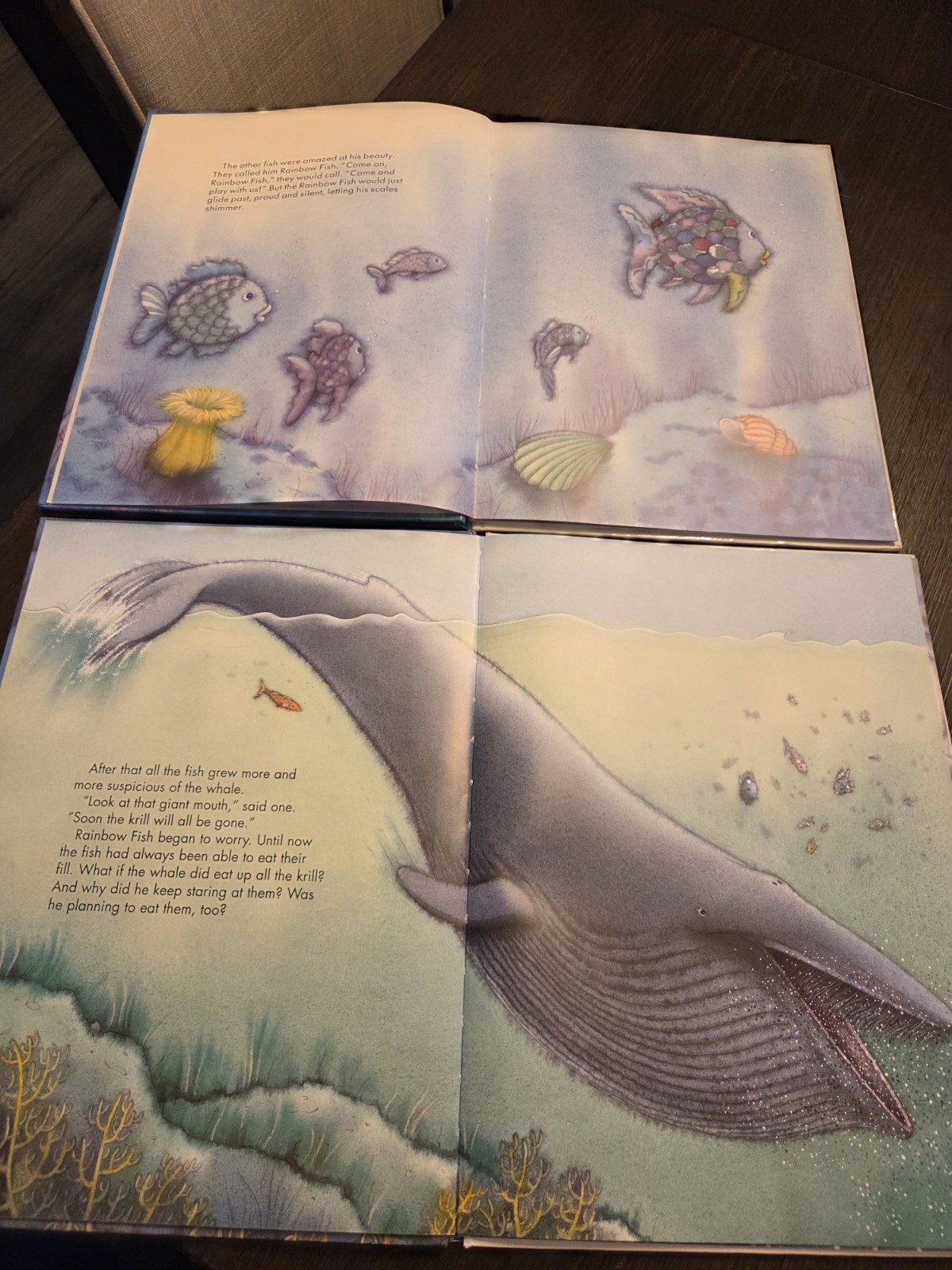 The Rainbow Fish & Rainbow Fish and the Big Blue Whale Books by Marcus Pfister