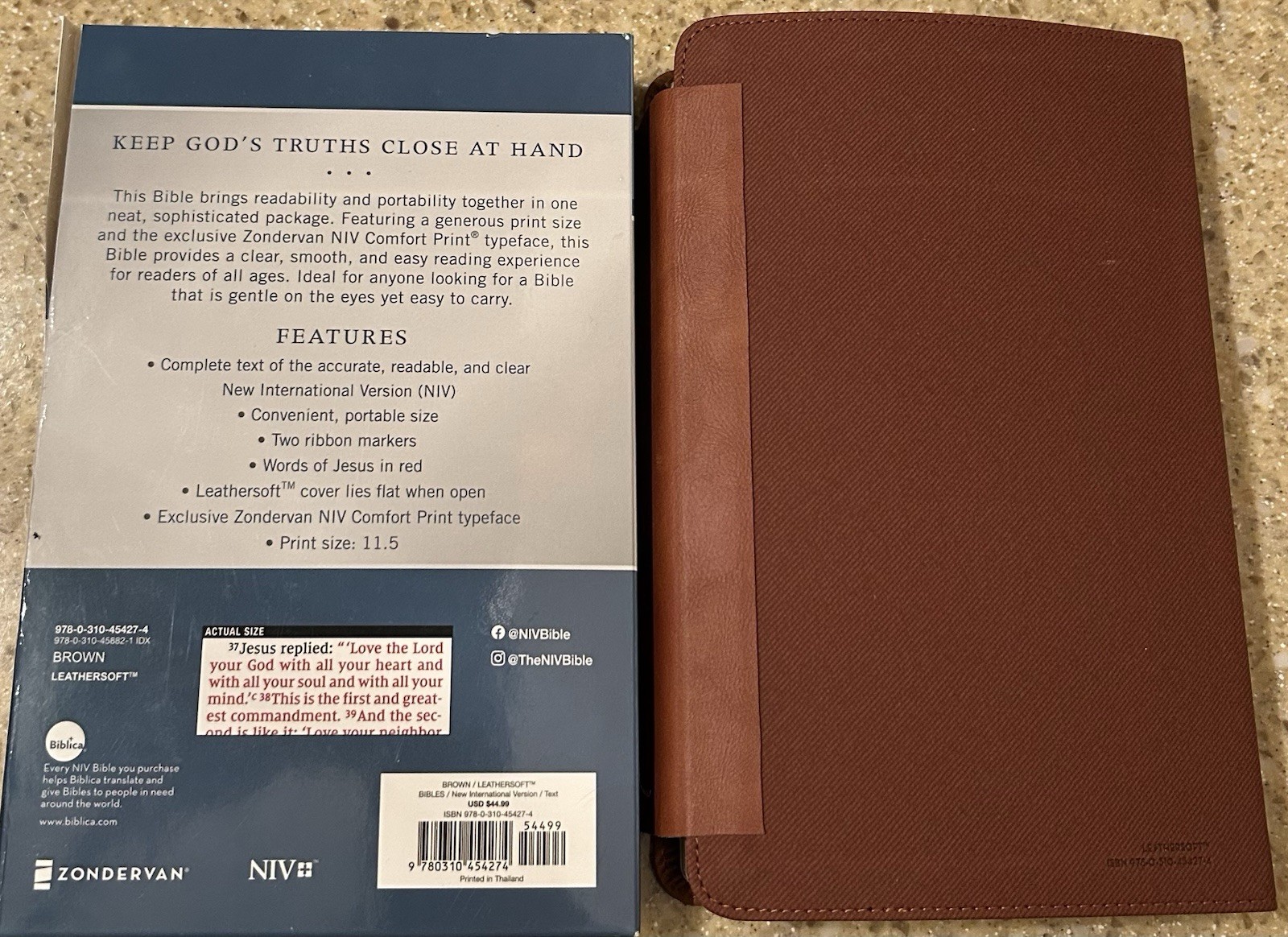 MAGNETIC CLOSE NIV LARGE PRINT(11.5pt) Personal Bible, Leathersoft, ENGRAVED