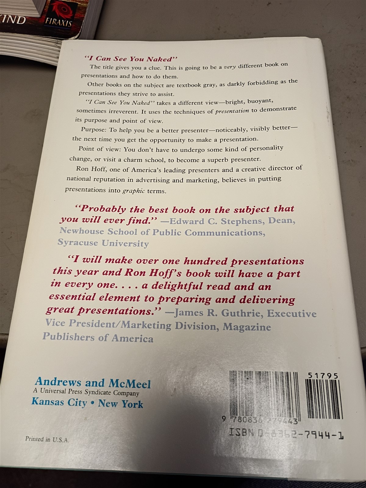 I Can See You Naked: A Fearless Guide to Making Great Presentations Ron Hoff #4