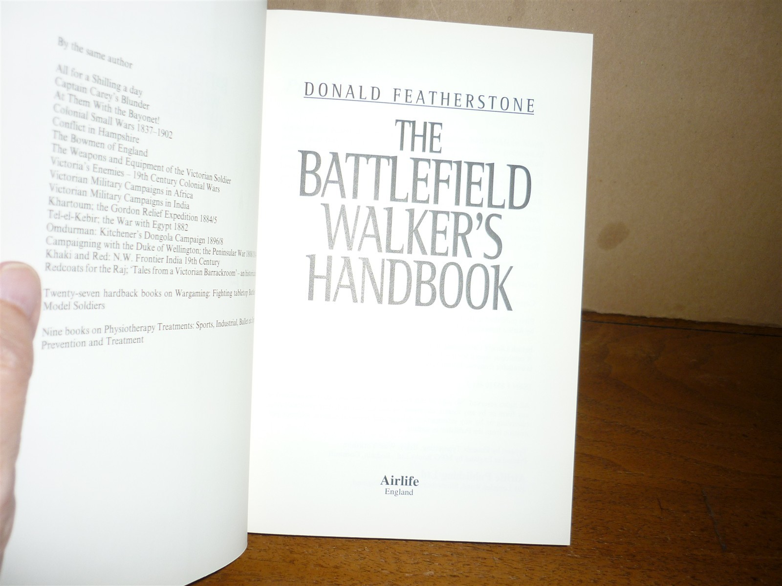 Donald Featherstone. Battlefield Walker’s Handbook. 1st ed. 1998. Fine in jacket