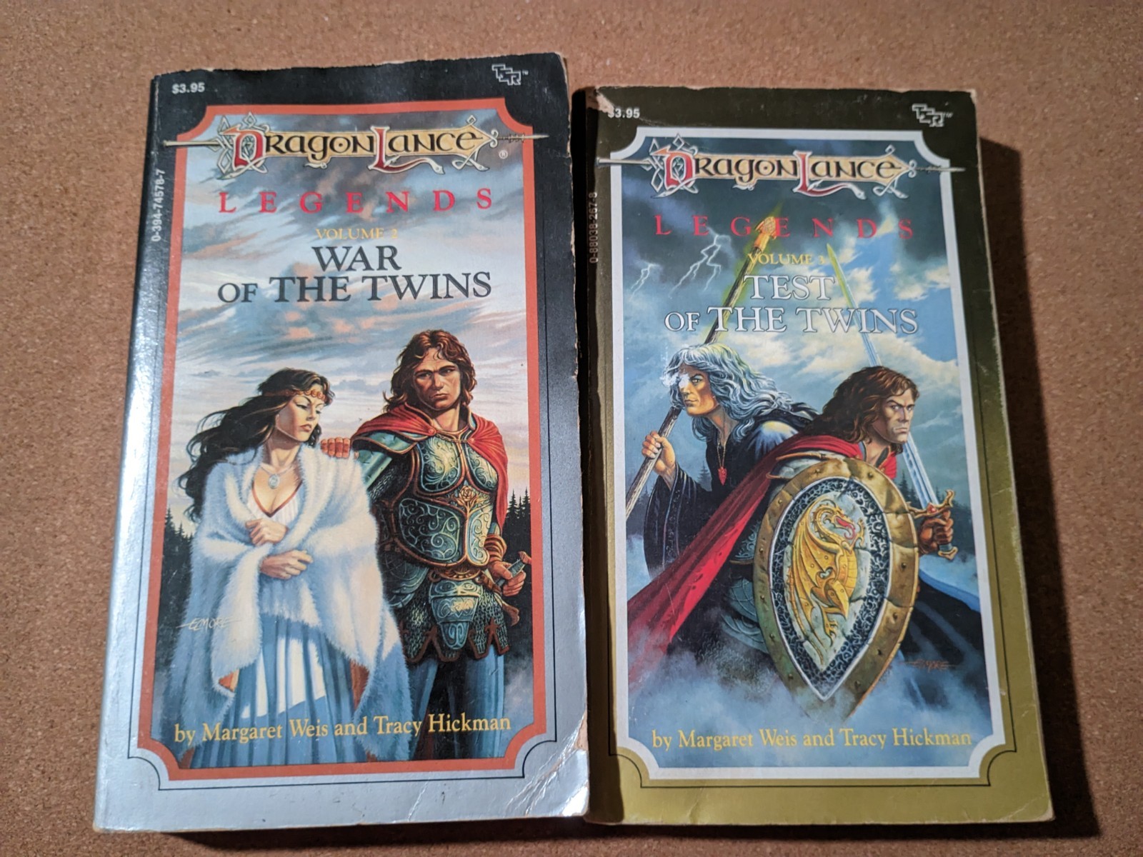 Lot Of 5 Dungeons and Dragons Fantasy Books DragonLance Forgotten Realms