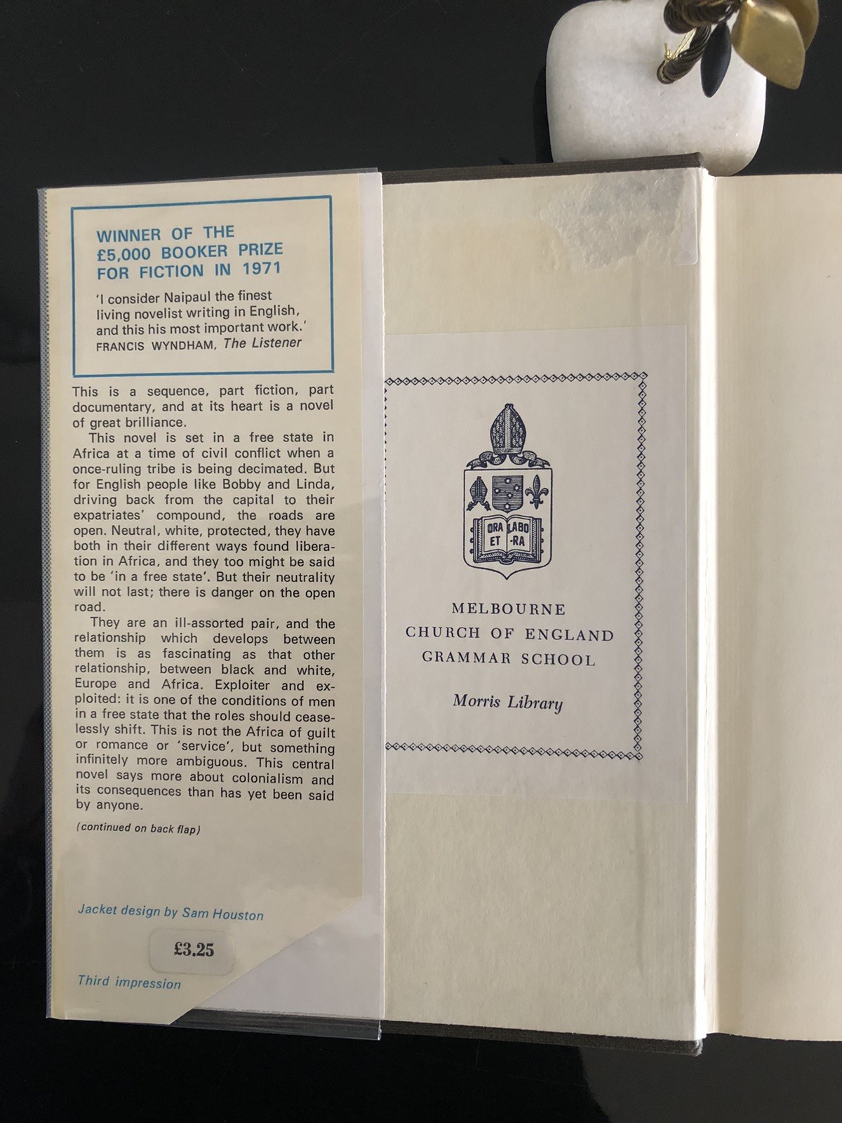 V S Naipaul In A Free State A.Deutsche Ex Lib 1972 Jan. H/C D/J V/G