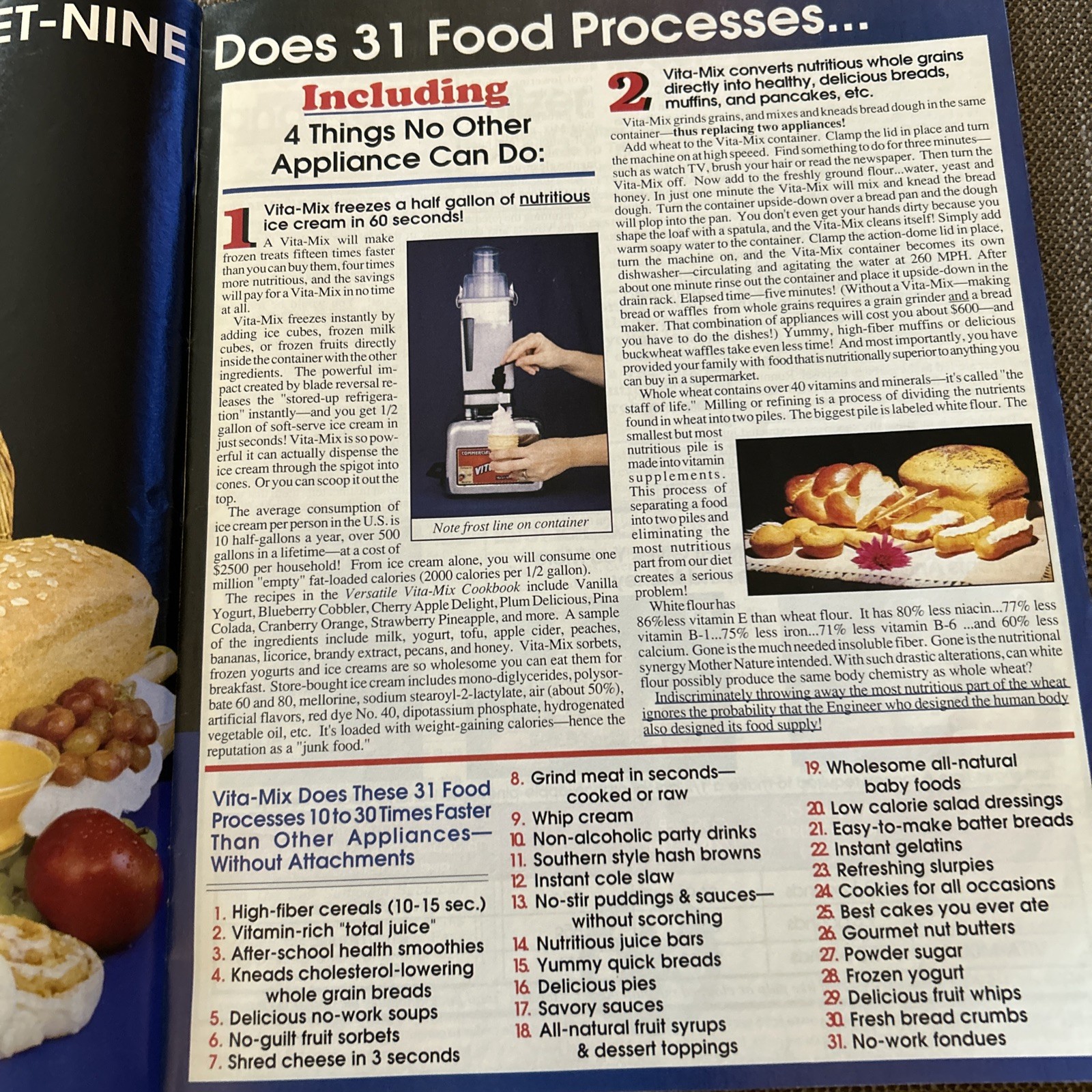 RECIPES & INSTRUCTIONS FOR VITA MIX 3600 & 4000 MODEL Book + Health Digest