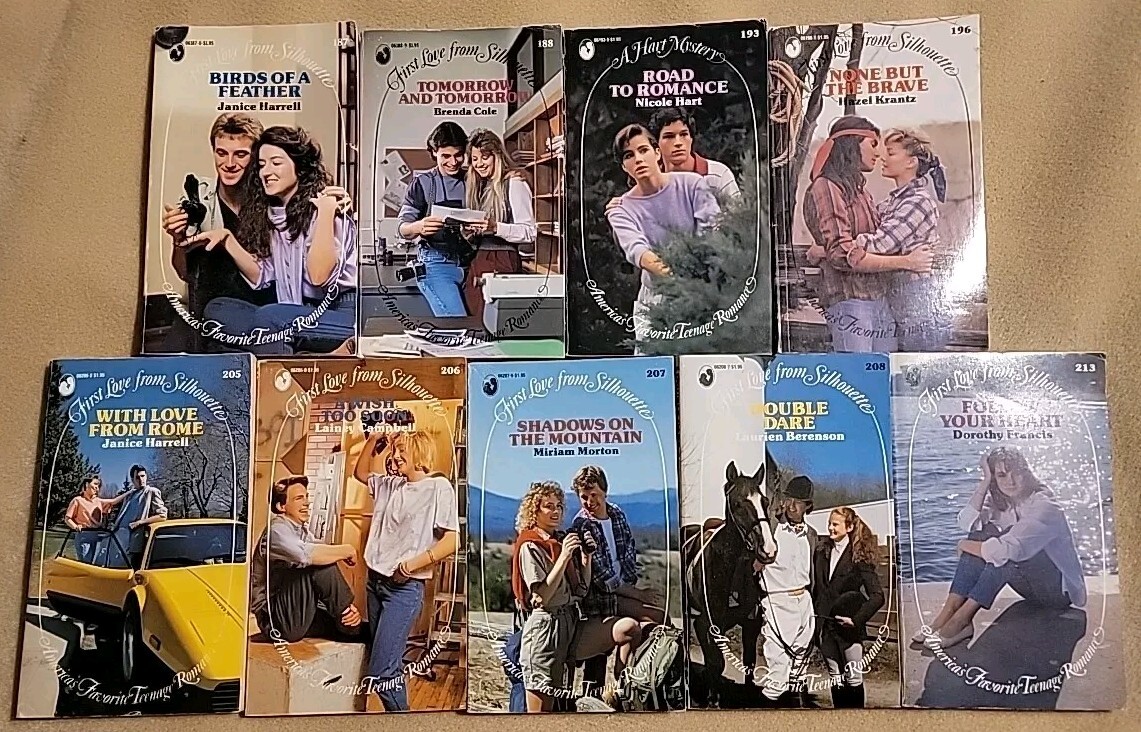 First Love From Silhouette Vintage 80’s LOT of 9 Teen Romance YA Books #187-213