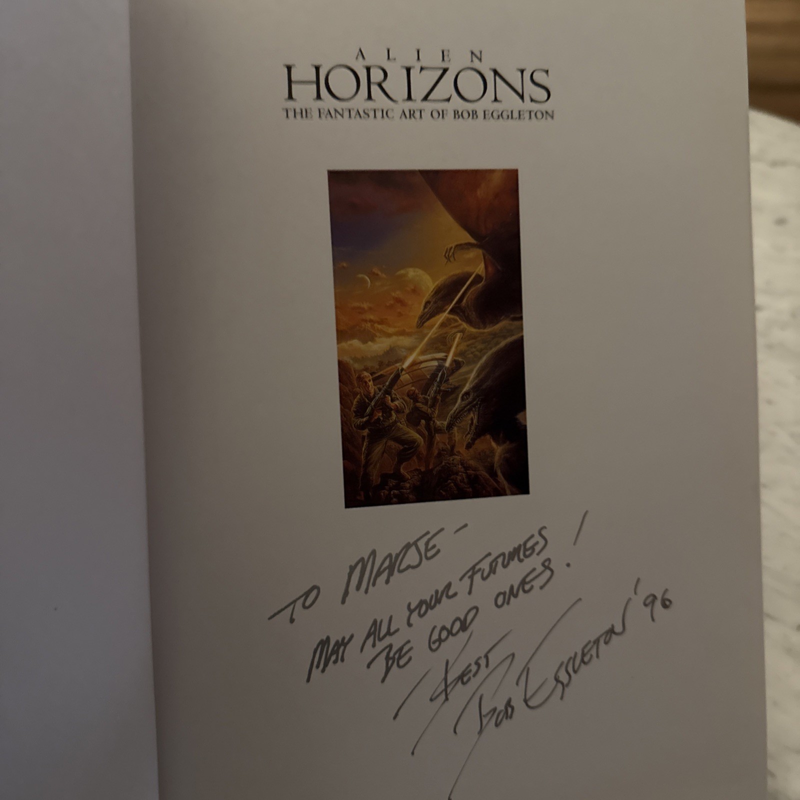 Alien Horizons: The Fantastic Art of Bob Eggleton (Signed by Artist) 1995