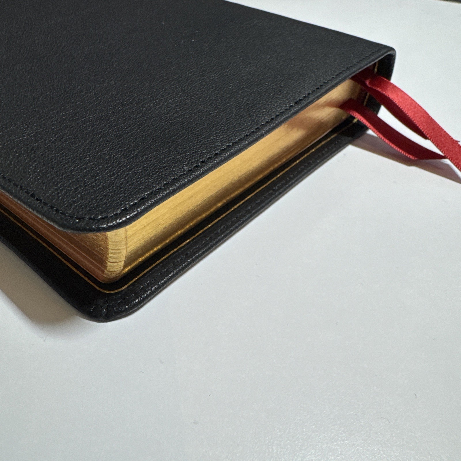 Holy Bible ESV Heirloom Single Column Personal Size Bible, Goatskin, Black