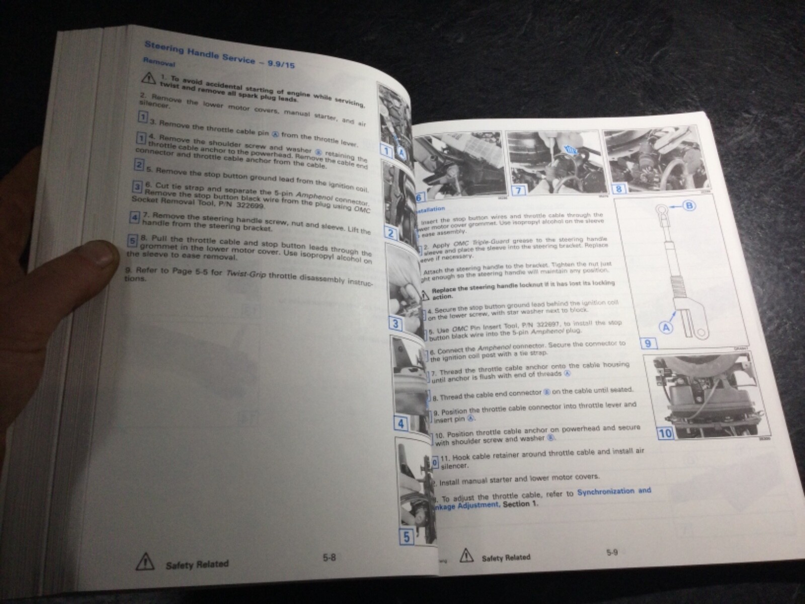1994 Johnson Evinrude 9.9 -30 HP Outboard Shop Manual 500607 ER 9.9 10 15 20 25