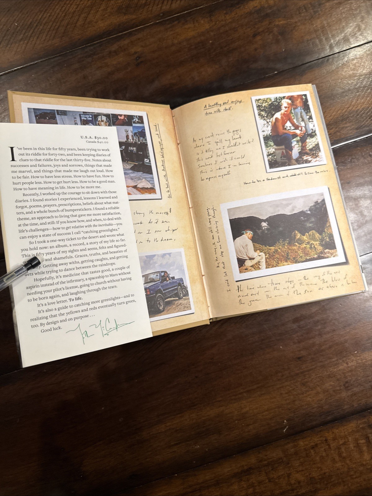 SIGNED Greenlights By Matthew Mcconaughey Hardcover