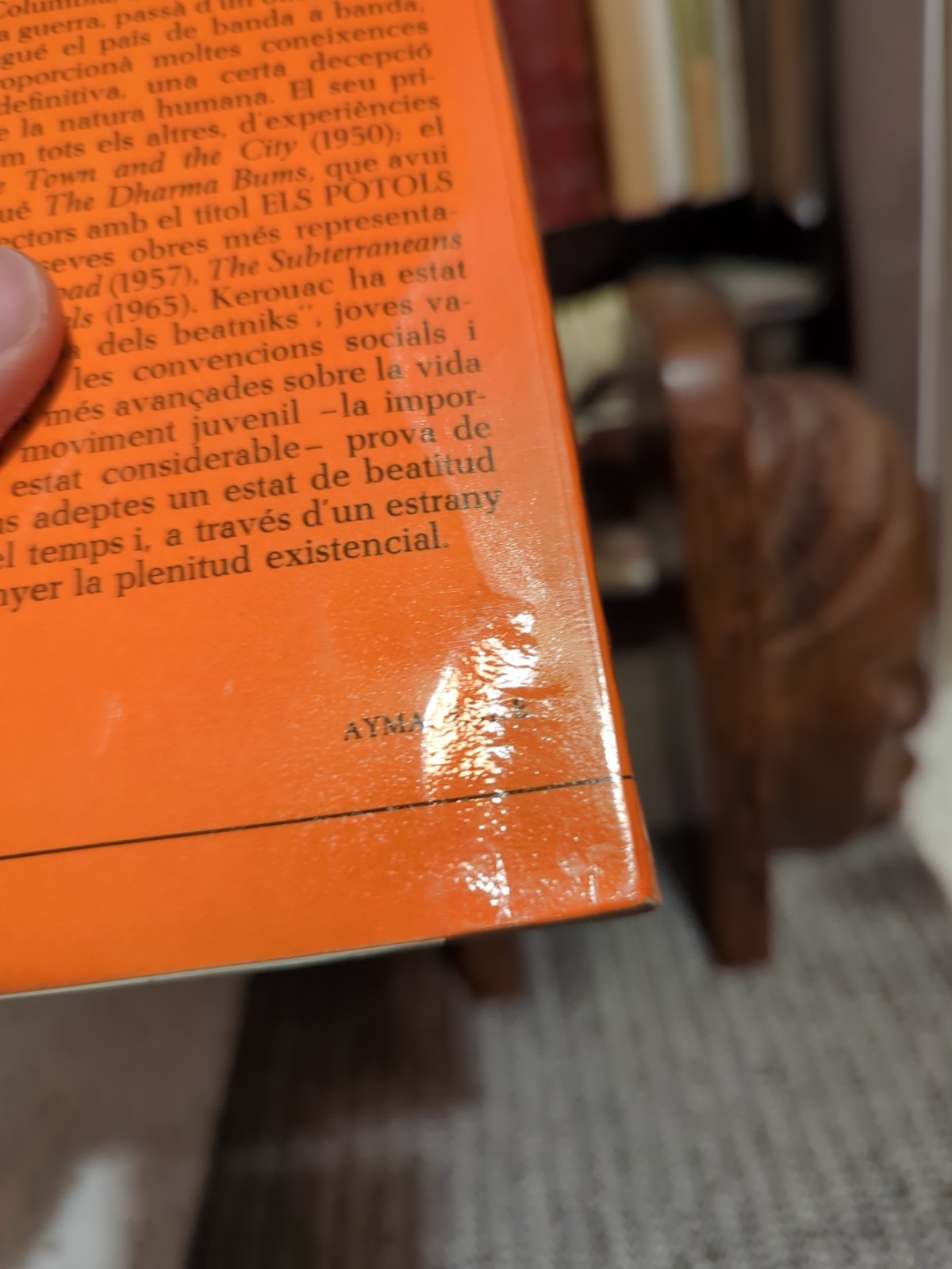 Jack Kerouac Personal Estate Copy The Dharma Bums Catalan Edition Stamped + COA