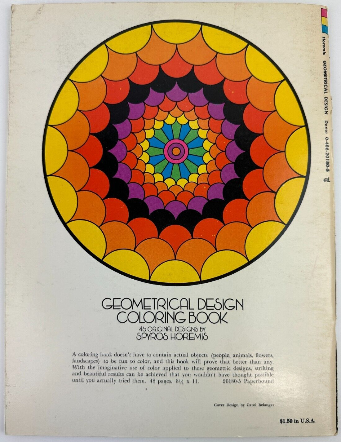 Geometrical Design Coloring Book 46 Designs By Spyros Horemis Dover Pub. 1973