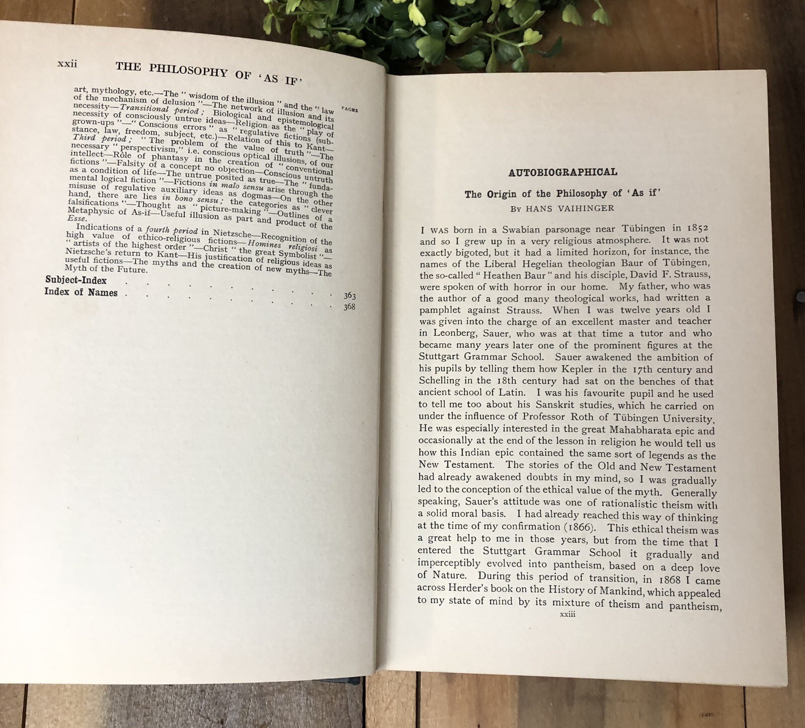 Vintage Psychology Book – Philosophy of As If – by Ogden 1920’s Positivism