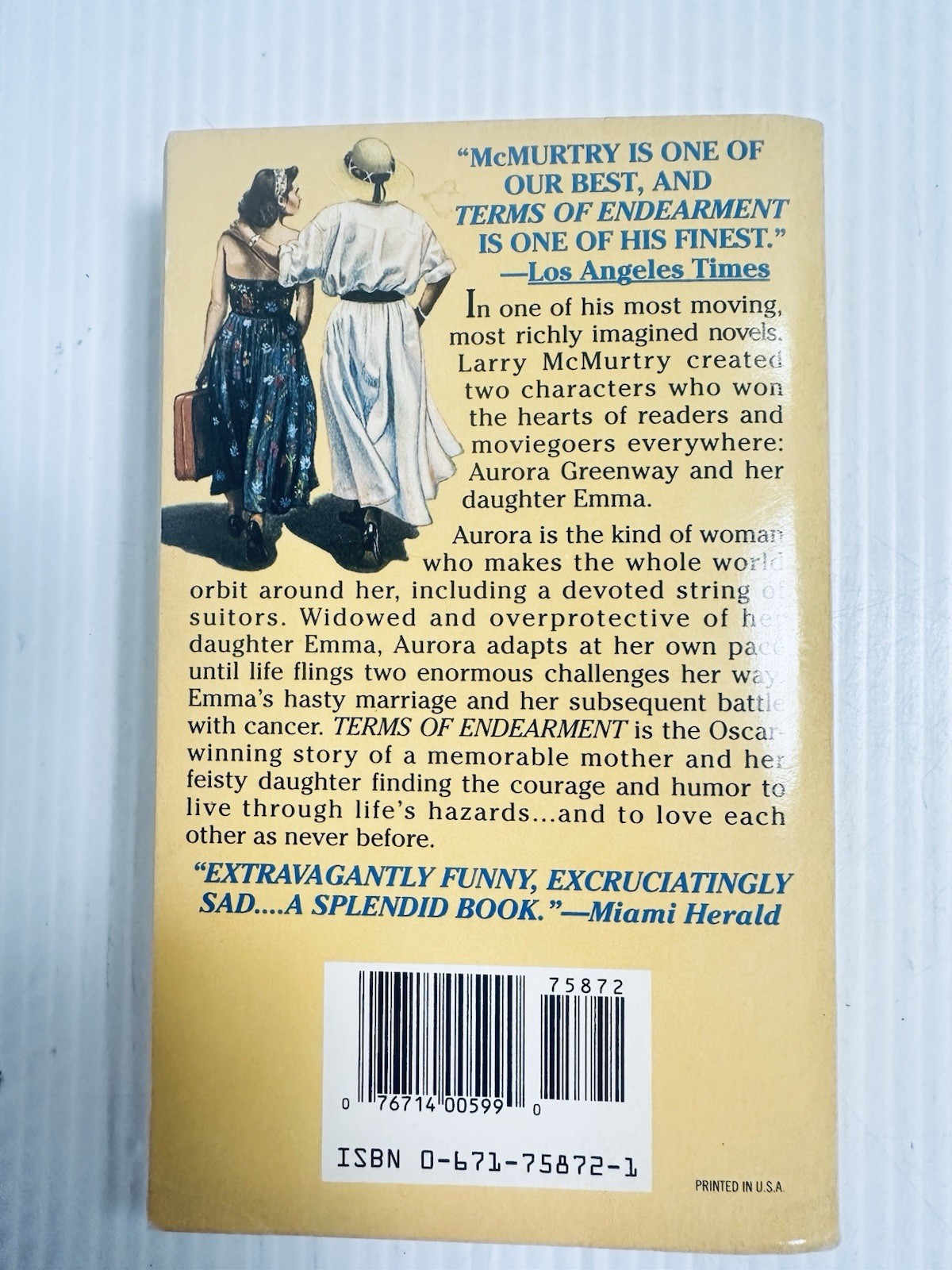 Terms of Endearment Larry McMurtry 1992 First Pocket Books Edition PB
