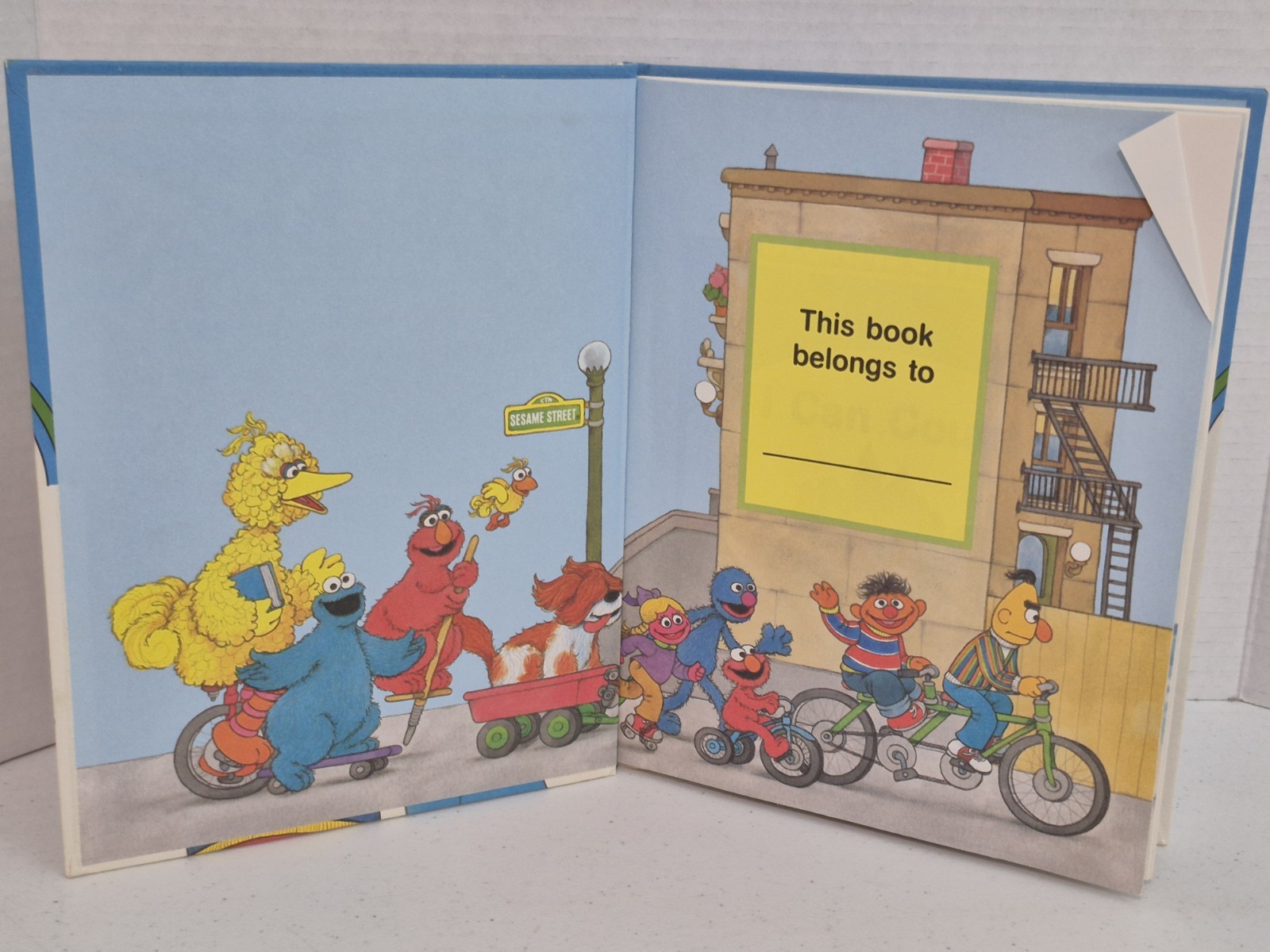 On My Way with Sesame Street Volumes 2 & 3 Vintage Book Set Jim Henson 1989