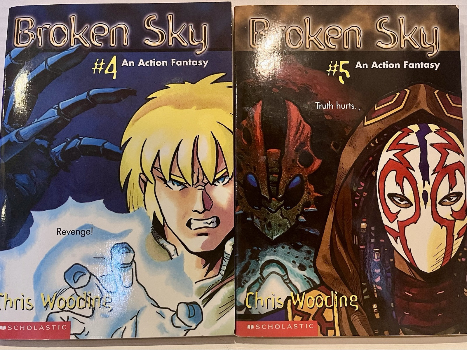 Lot Of 2 Broken Sky Series Books Chris Wooding An Action Fantasy #4&5 Scholastic