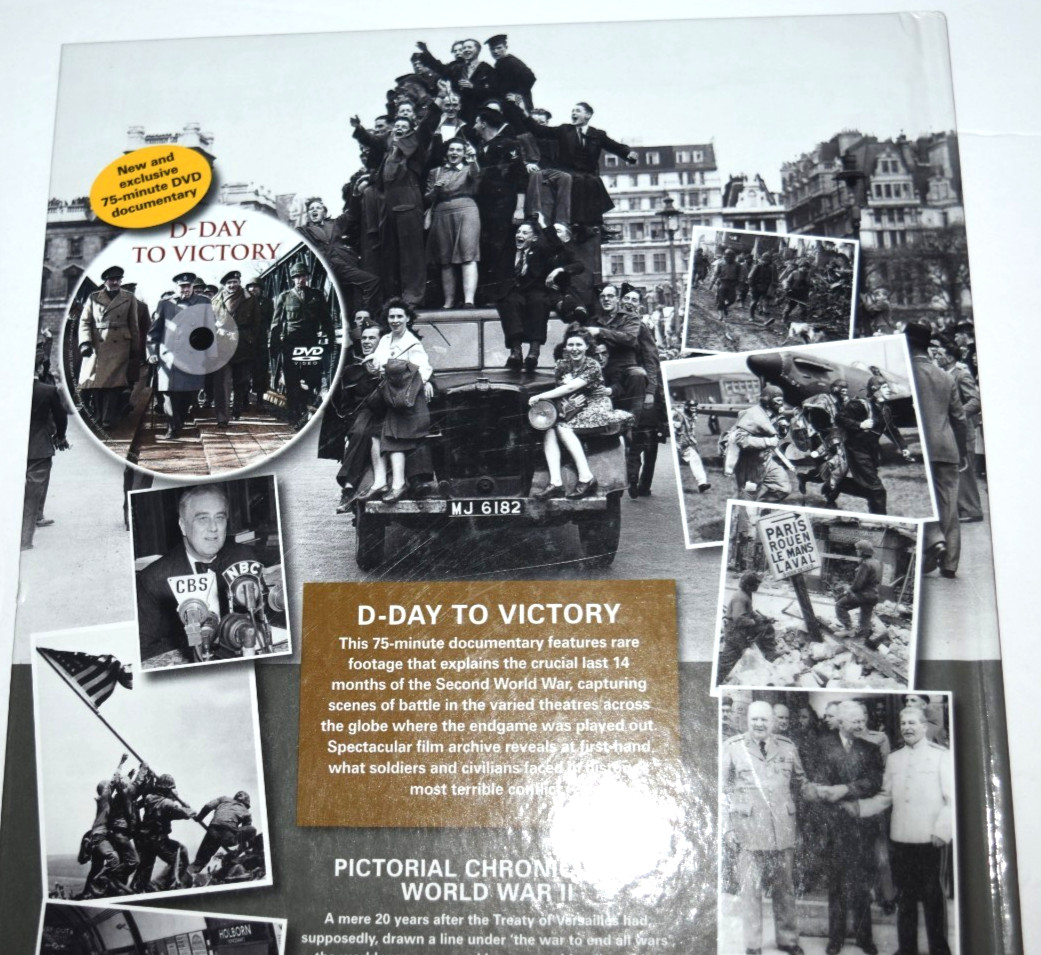„PICTORIAL CHRONICLE of World War II,“ 124 Pages + DVD (c) 2018, Pre-0wned