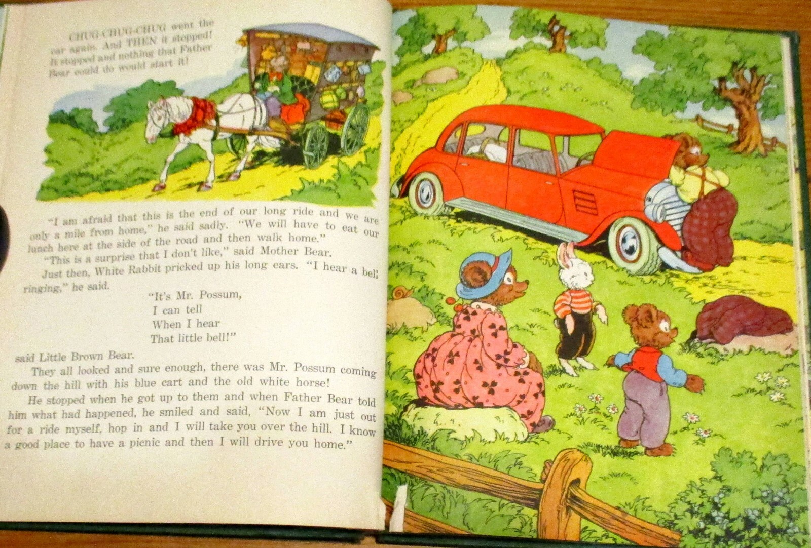 1952 Little Brown Bear And His Friends by Elizabeth Upham H/C 56 pages