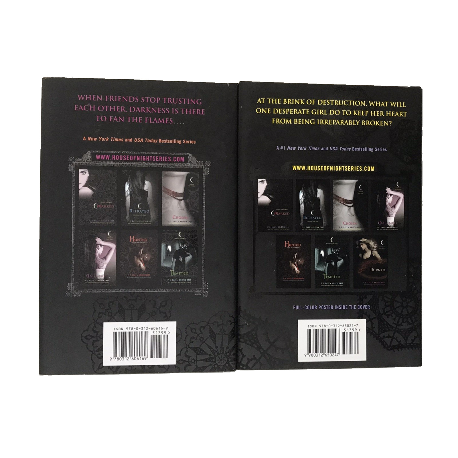 Lot 10 House of Night Vampire Book Series P.C. Cast #2 -11 (7 HC+3 PB) Very Good