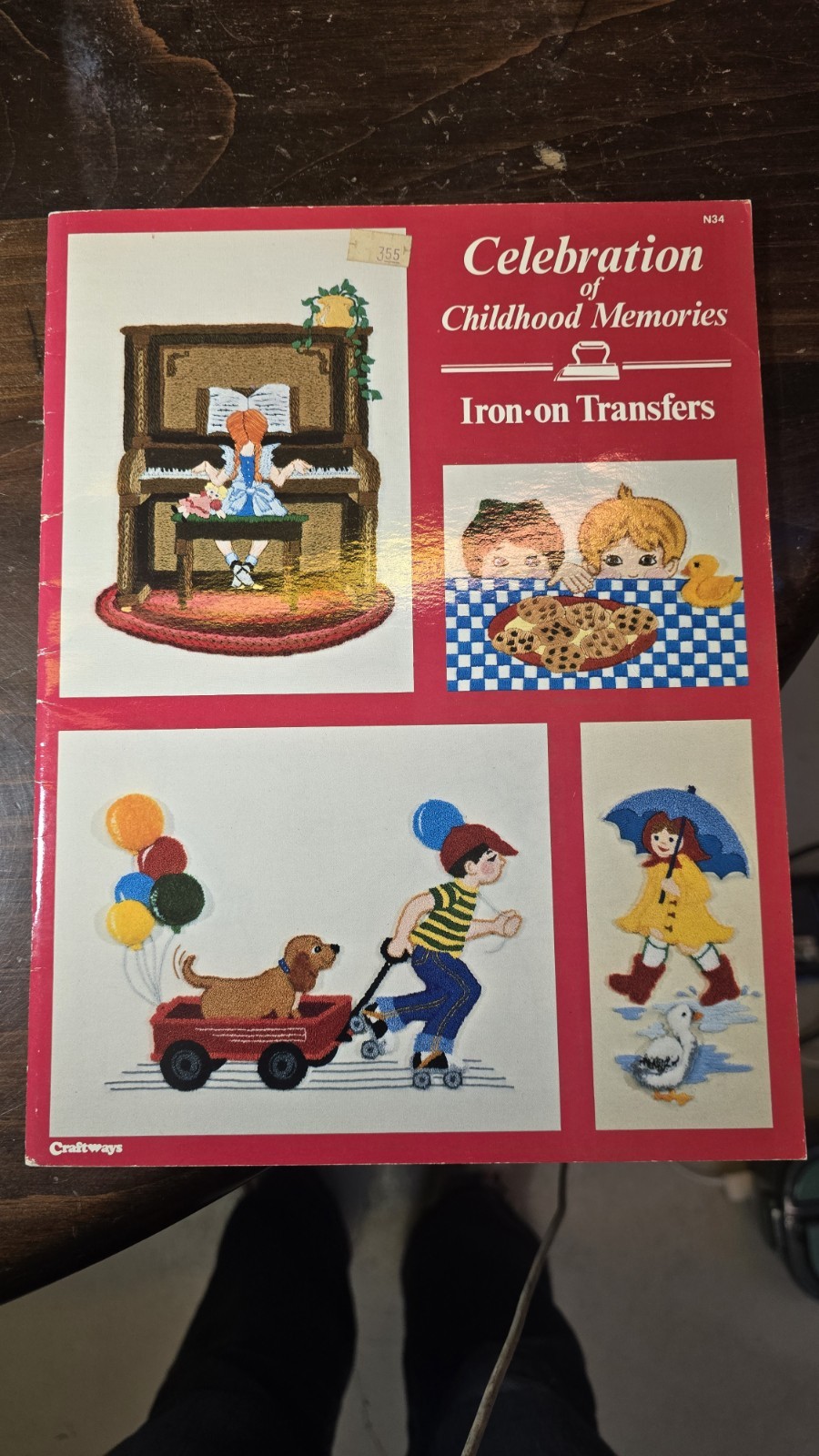 Celebration of Childhood Memories Iron-on Transfers N34 1982 Craftways Corp
