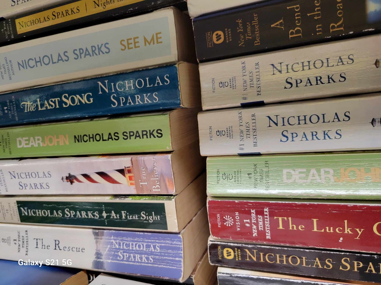 Lot of 10 Paperback Books by Nicholas Sparks – Random Mix