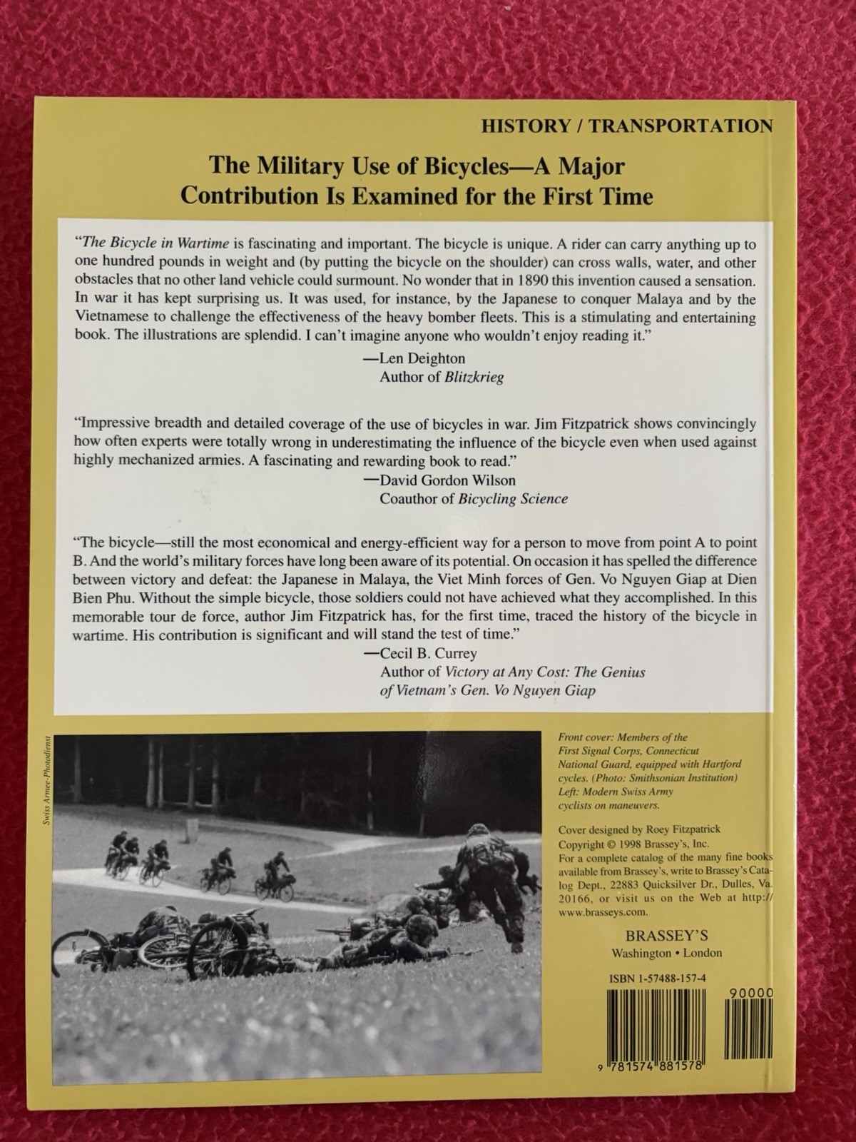 The Bicycle in Wartime By Jim Fitzpatrick – 1998 Paperback