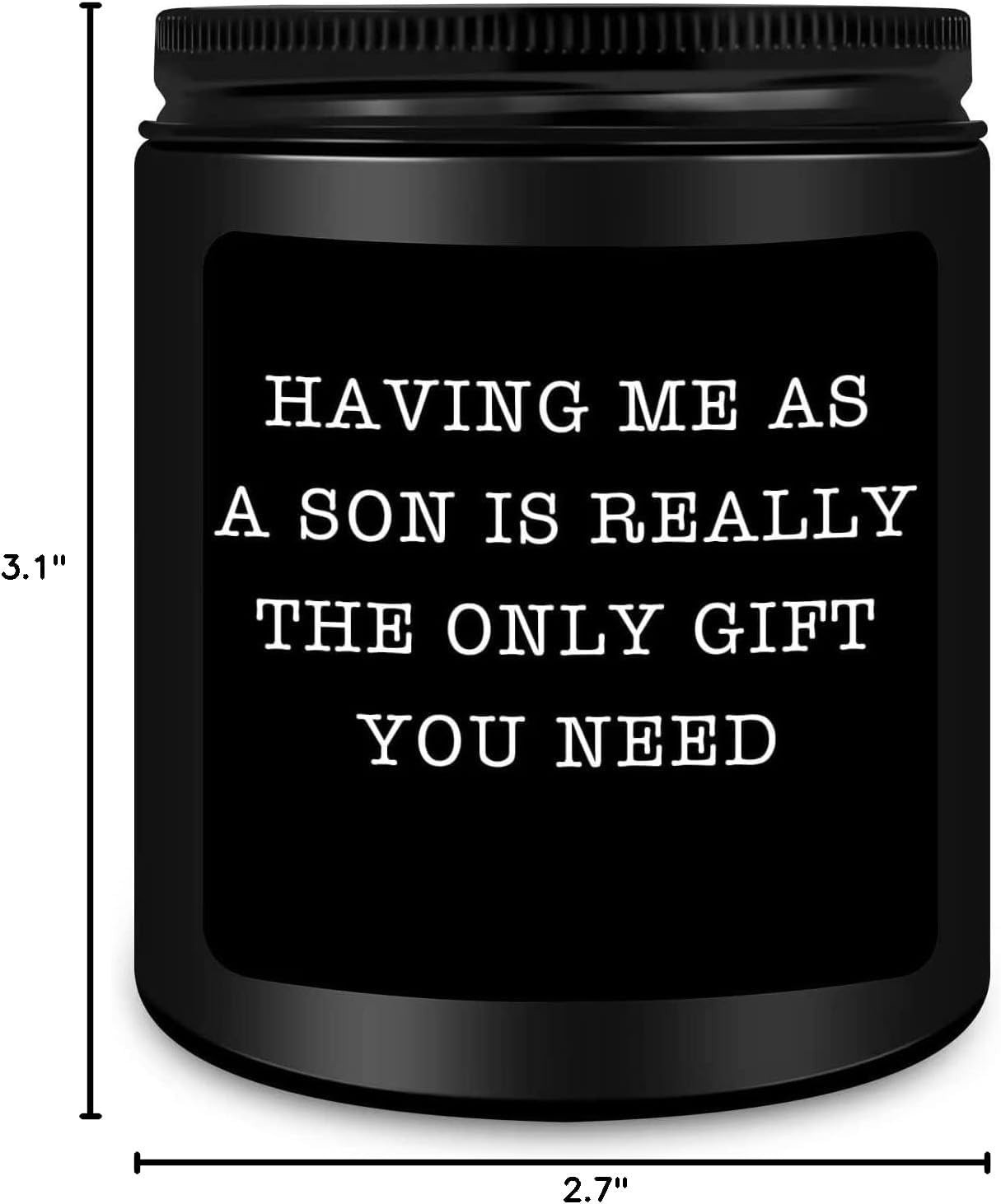 Having Me As A Son Candle – 9 oz Lavender Gift for Mothers, Fathers, and Beyond