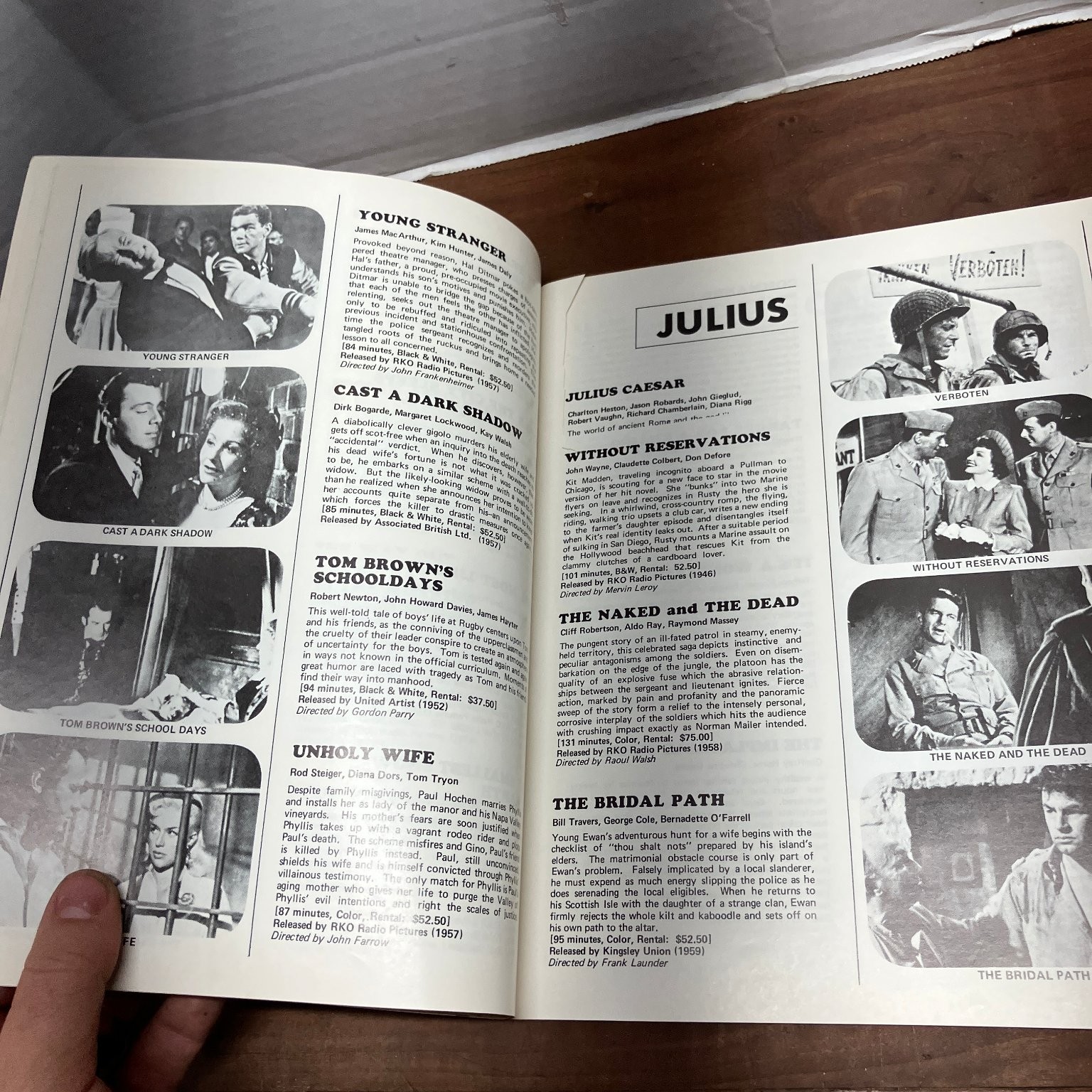 United Films Supplement Catalog 1972-73 16mm Feature Films Vintage Films