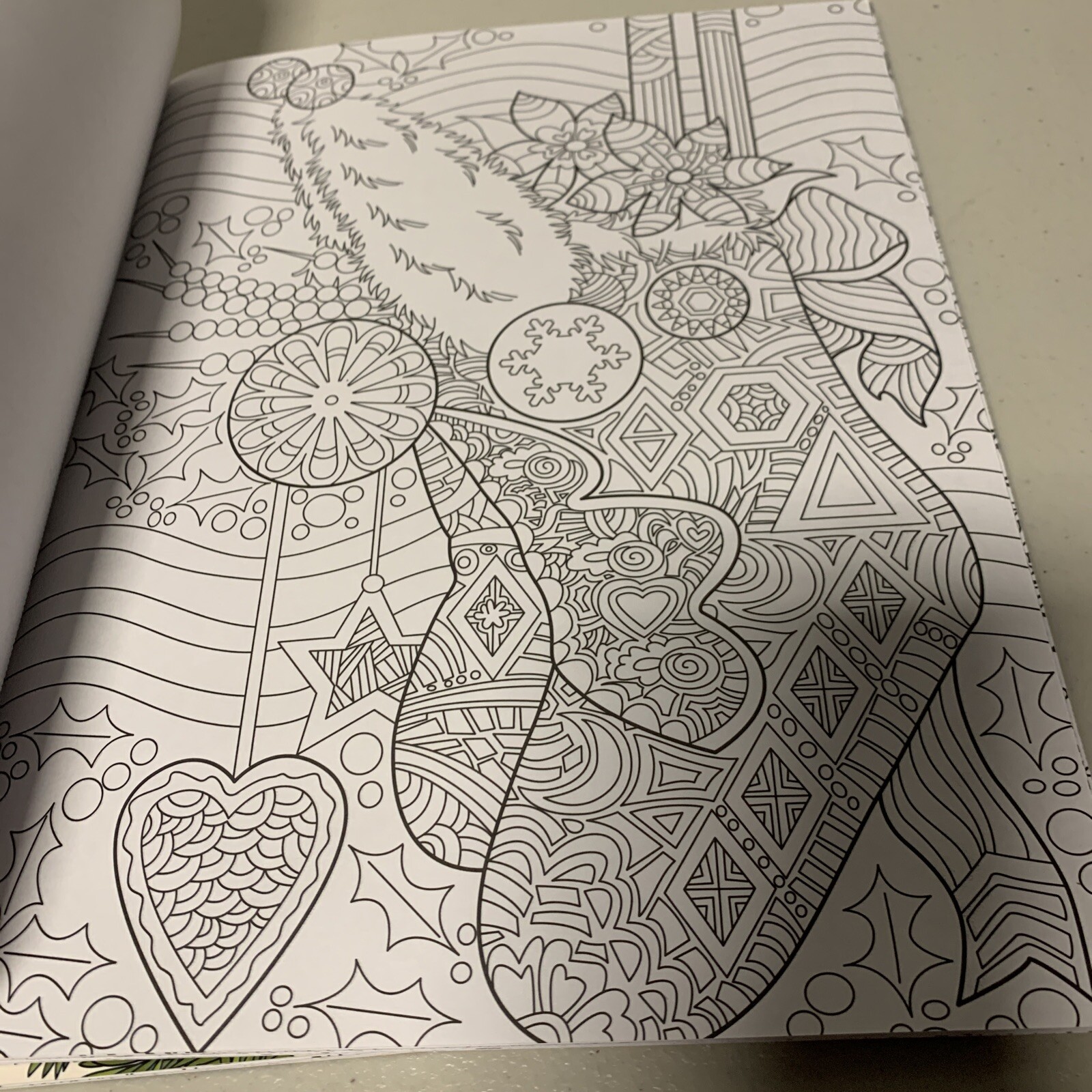 Grown Up Coloring Christmas Book Vision St 24 Pages Craft For Christmas