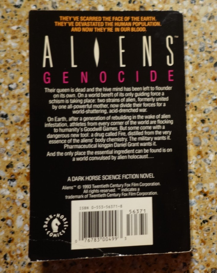 4 Book Lot – ALIENS: GENOCIDE, ROGUE, ALIEN HARVEST, NIGHTMARE ASYLUM Bantam PB
