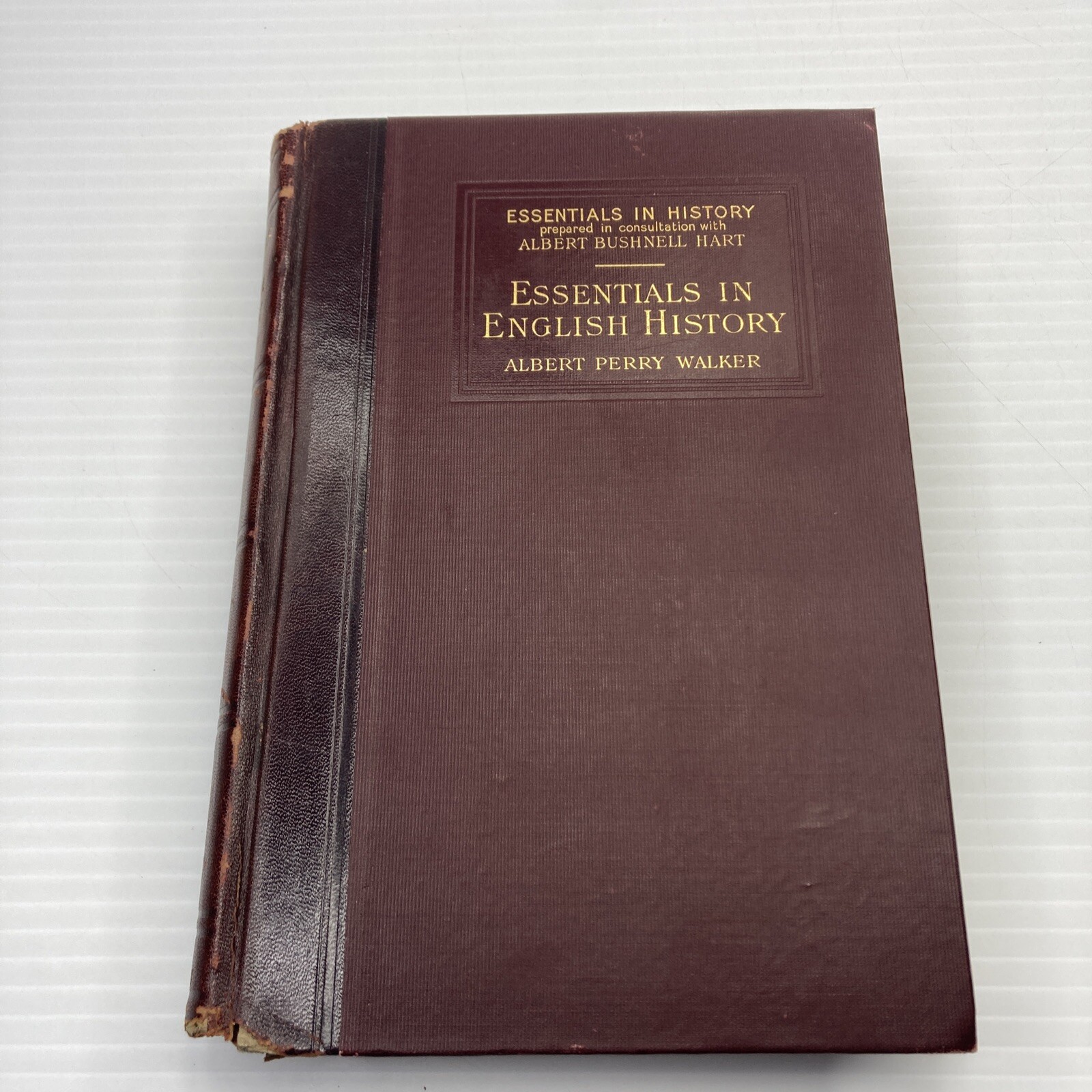 Antique History Book Essentials in English History Albert Perry Walker 1905 HC