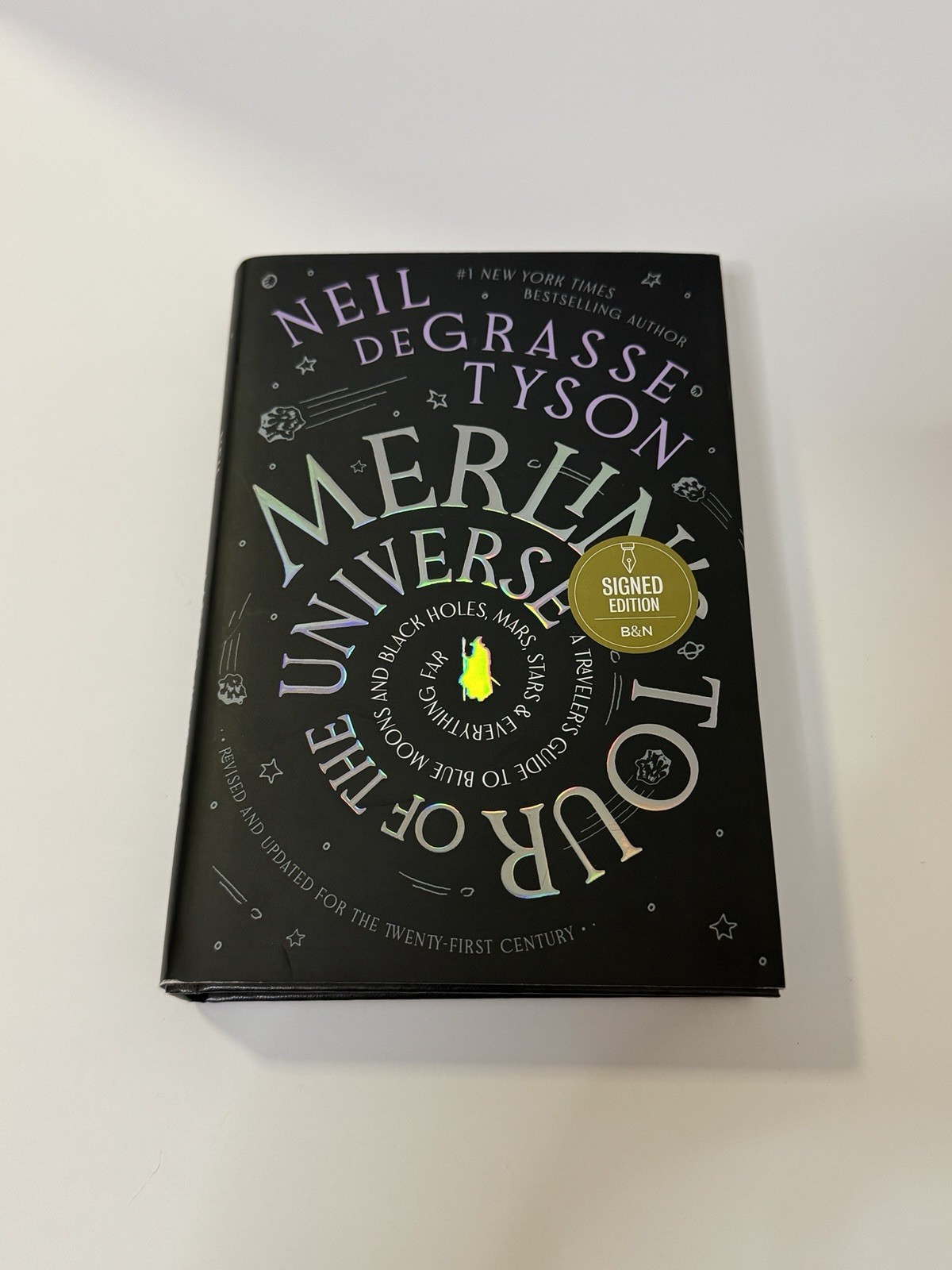 Neil deGrasse Tyson Signed Merlin’s Tour of the Universe Autographed 1st Ed Book