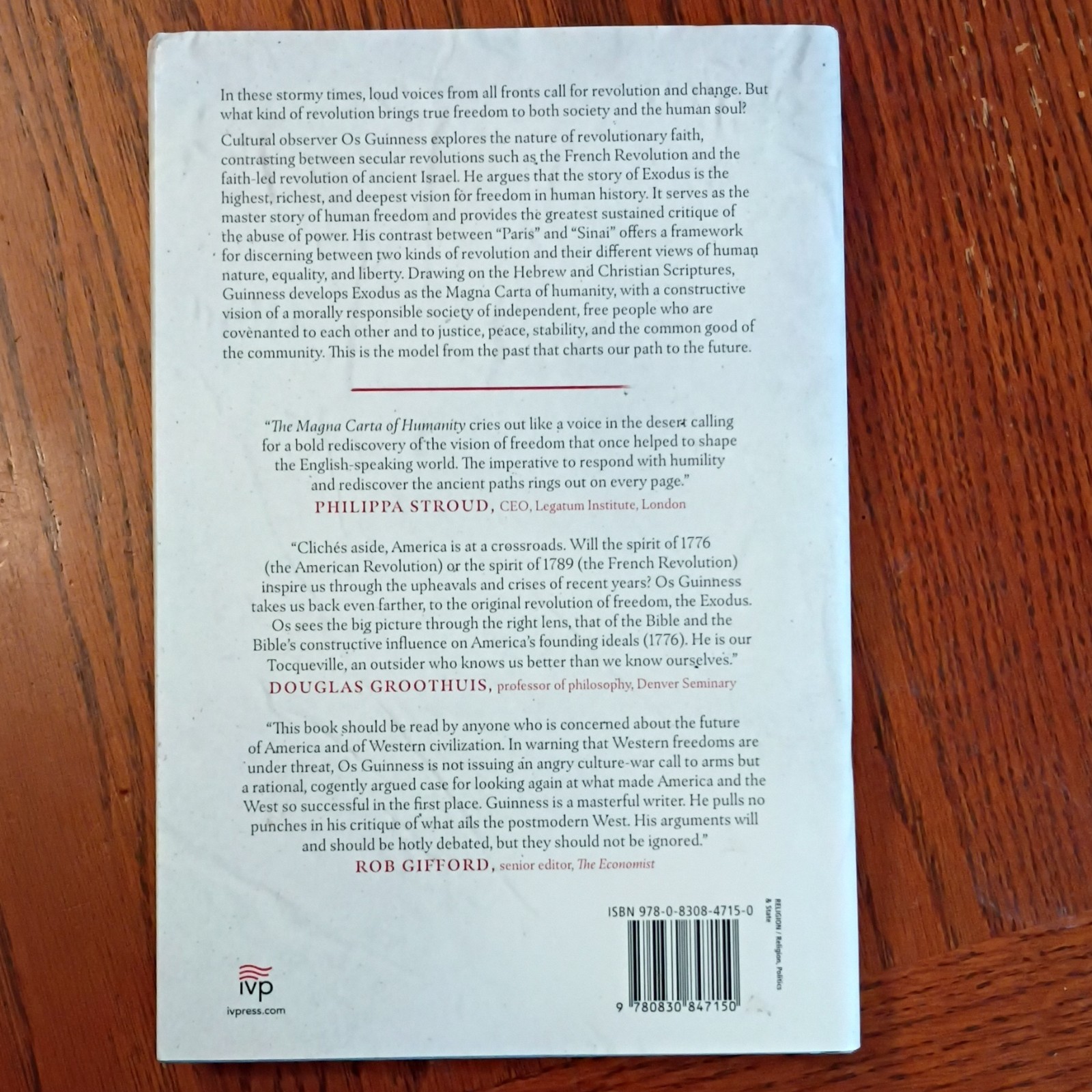Os Guinness The Magna Carta of Humanity Hardcover 2021 InterVarsity Press