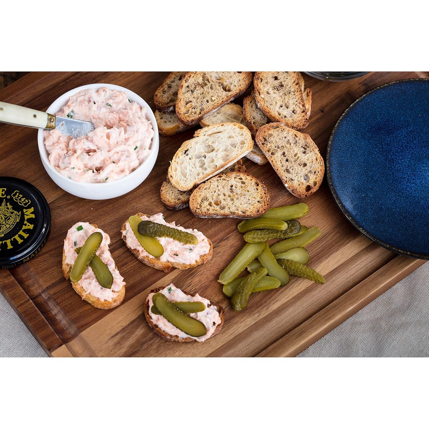 Authentic French Cornichons – Extra-Tart Gherkins for Gourmet Snacking – 13.5 oz