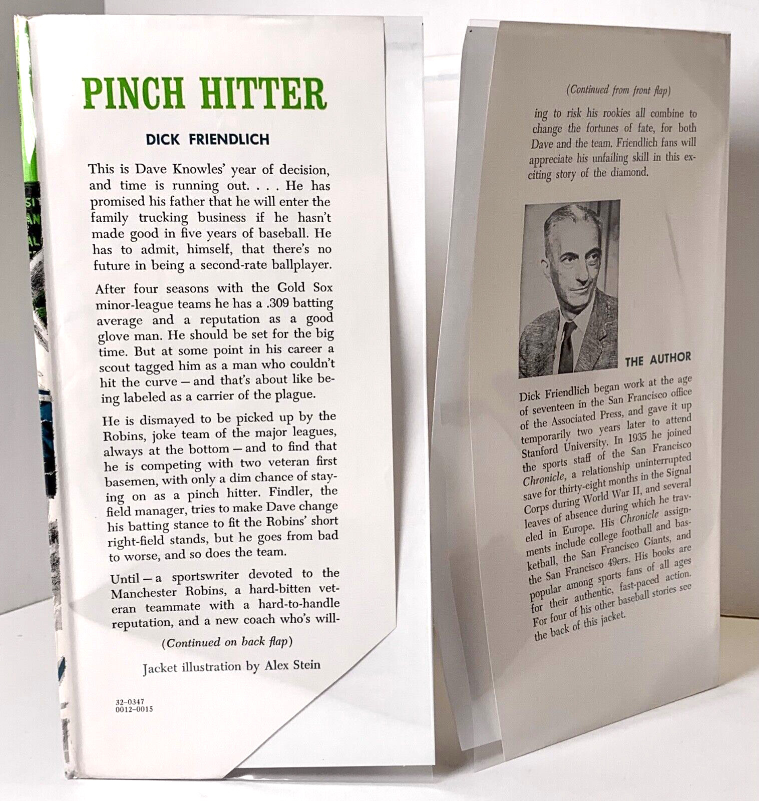 Pinch Hitter, Dick Friendlich, 1965 HCDJ 1st edition in Mylar Baseball Very good