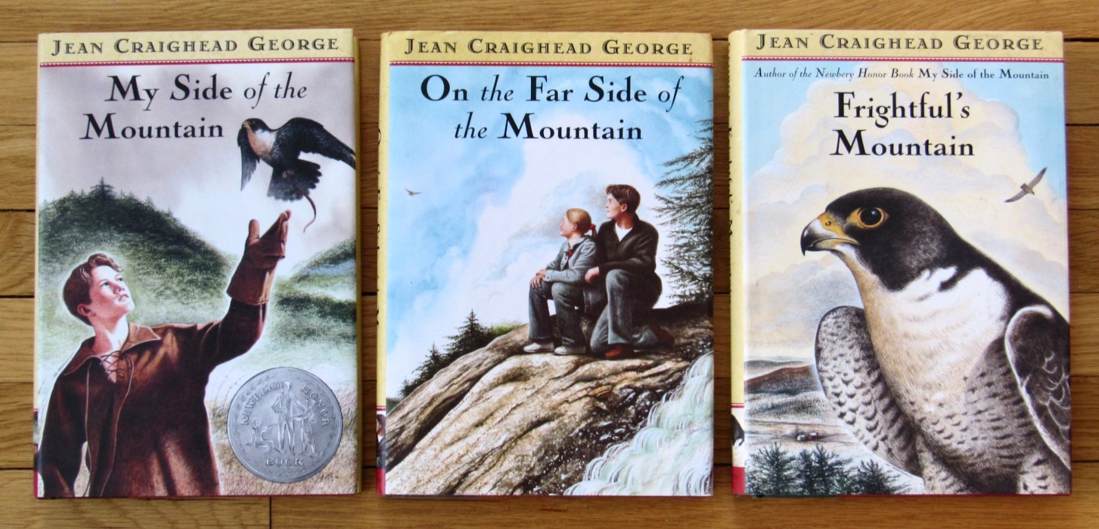 Complete Set 1-3 MY SIDE OF THE MOUNTAIN Jean Craighead George HBDJ EXC L1