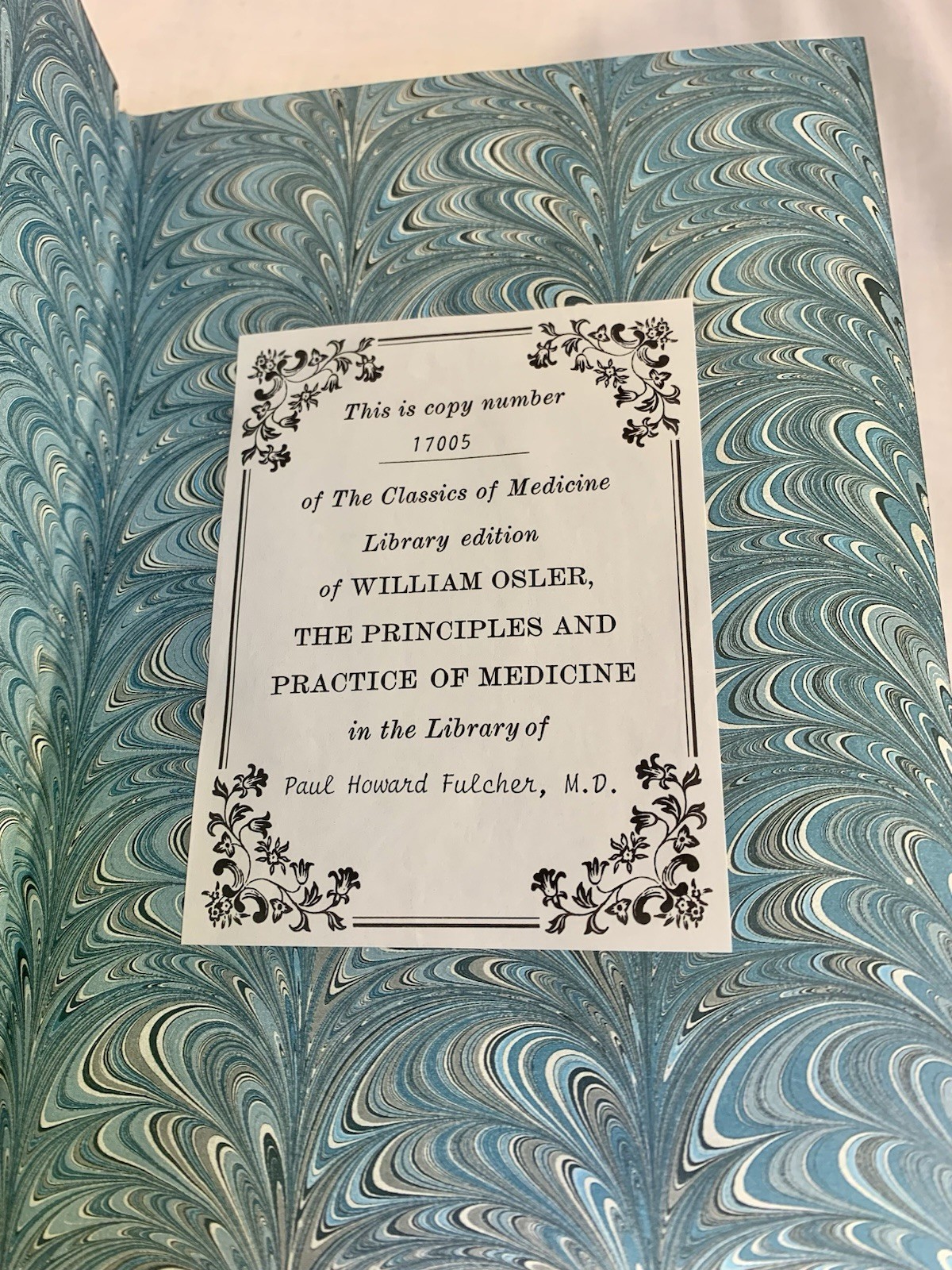 Osler PRINCIPLES & PRACTICES OF MEDICINE Classic of Medicine 1978 Near Mint
