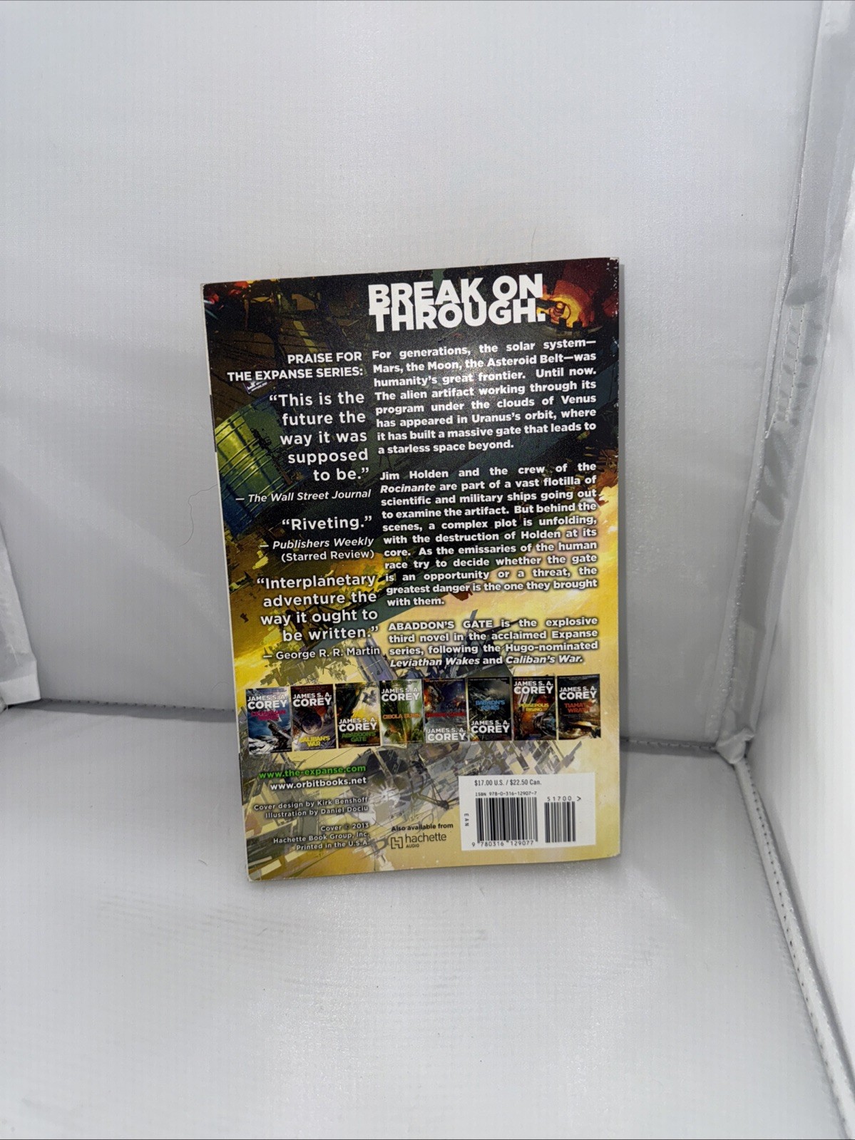 Abaddon’s Gate James S. A. Corey HCDJ 1st Edition 2nd Printing Expanse Book 3