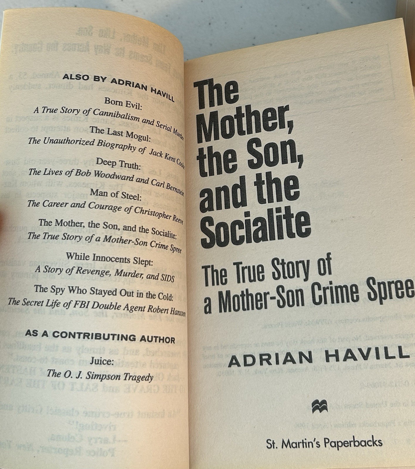 Lot of (5) Paperback Crime Books -Hitlers Children -Twisted – Gone Forever -ETC
