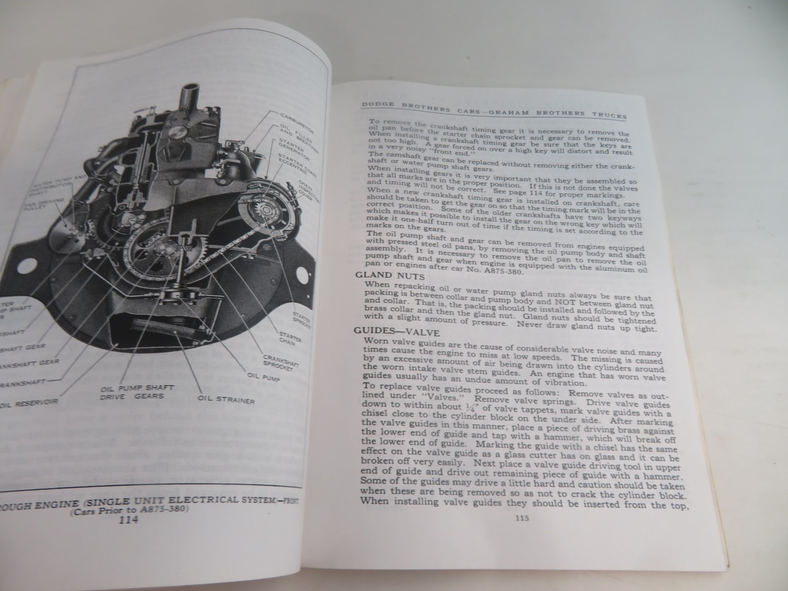 1914-1927 DODGE BROS. & GRAHAM BROS. REPAIR SHOP MANUAL