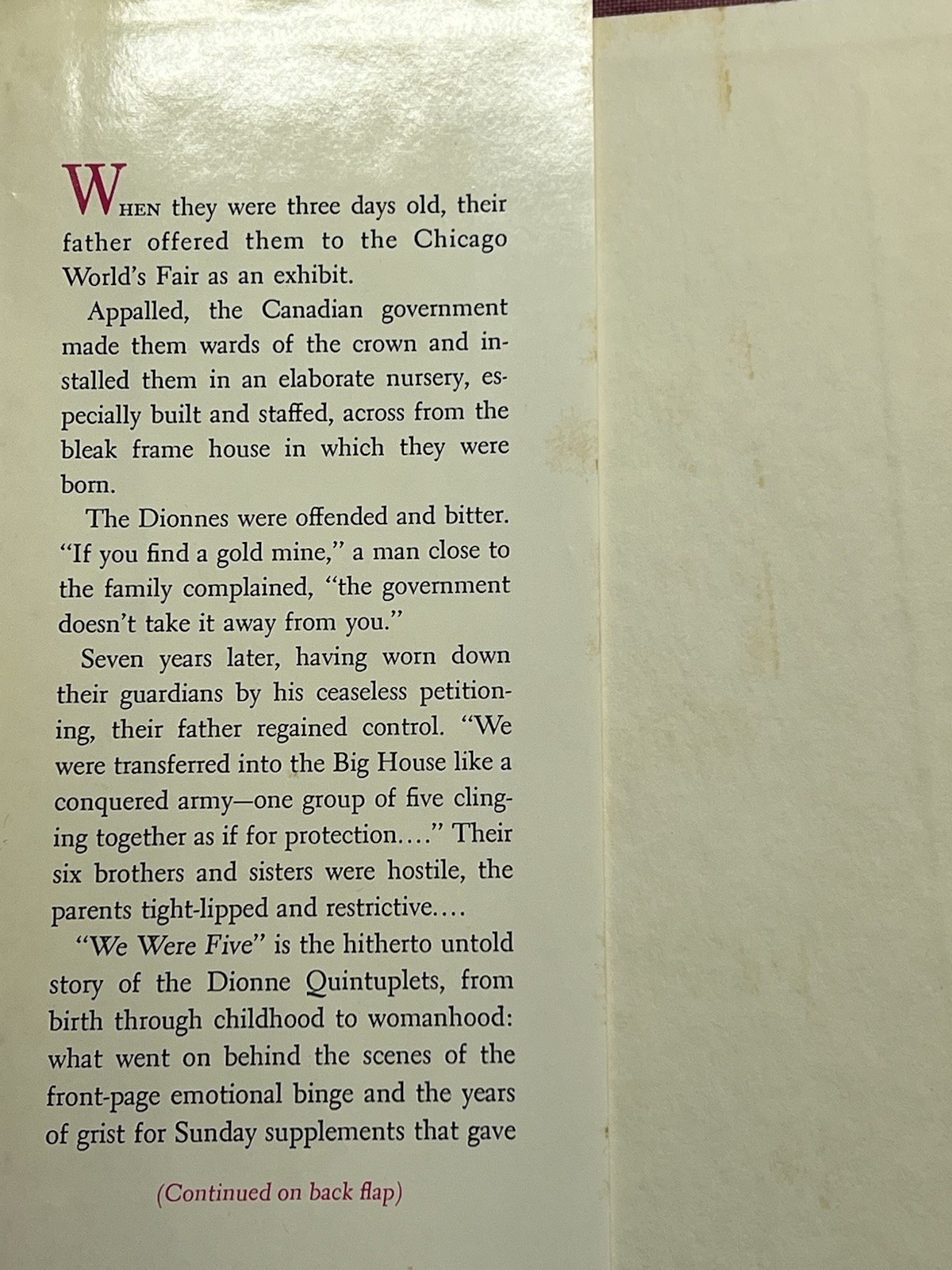 We Were Five James Brough 1965 1st Ed HC Simon and Schuster