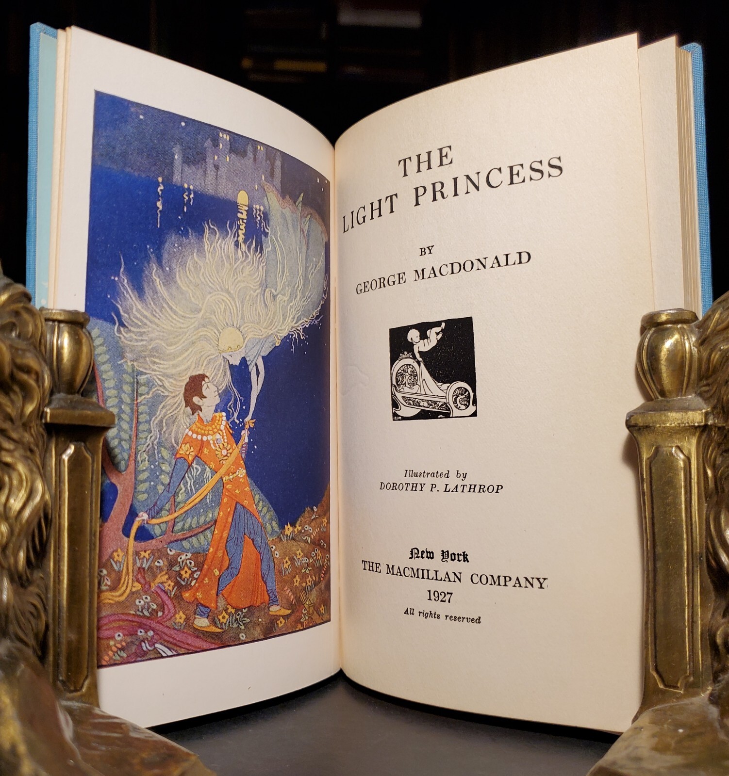 THE LIGHT PRINCESS George Macdonald 1927 *SIGNED* HC MacMillan co Illustrated