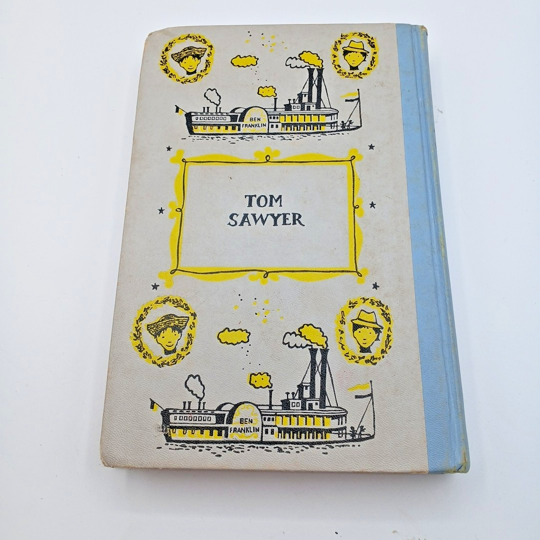 VTG Tom Sawyer Mark Twain Junior Deluxe Edition Hardcover1956 Illustrated