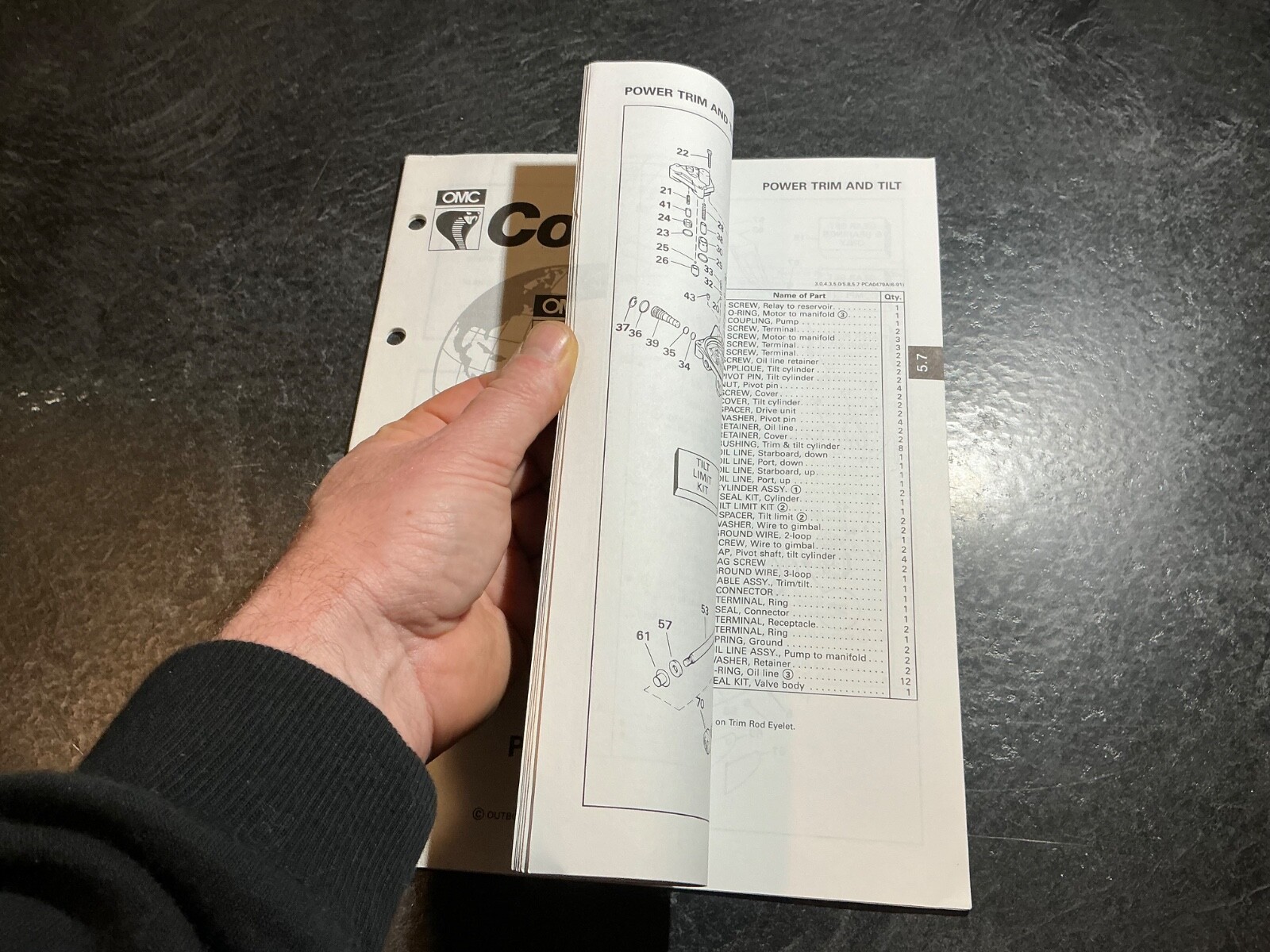 1992 OMC Cobra 5.7L 4V 350 GM V8 AMH Stern Drive Models Parts Catalog