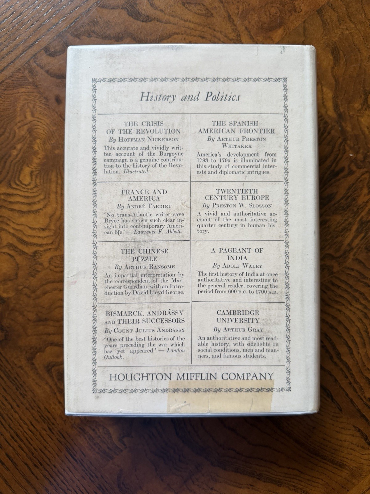 The Turning Point Of The Revolution Hoffman Nickerson Hardcover Dust Jacket