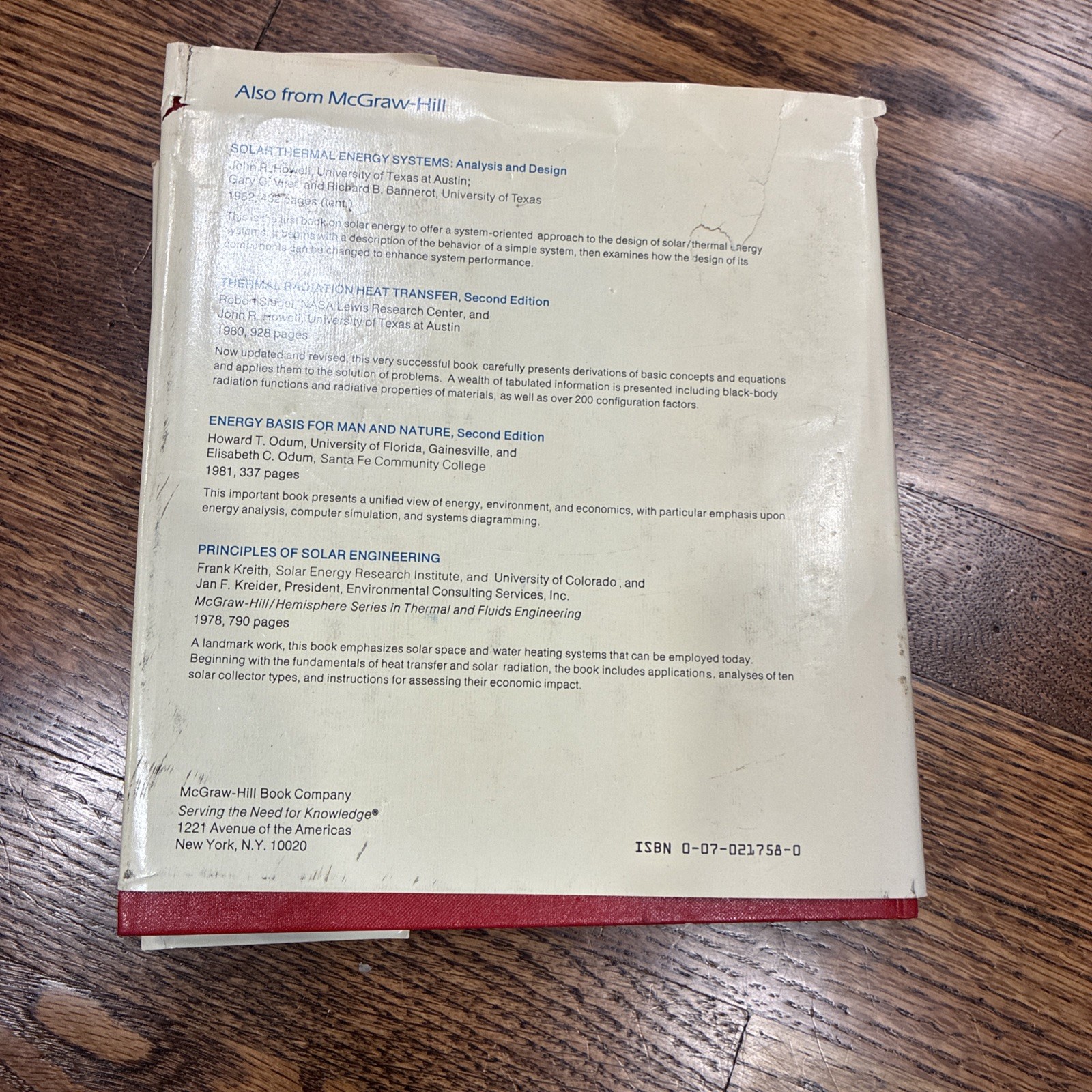 Engineering Evaluation Of Energy Systems Arthur P. Fraas