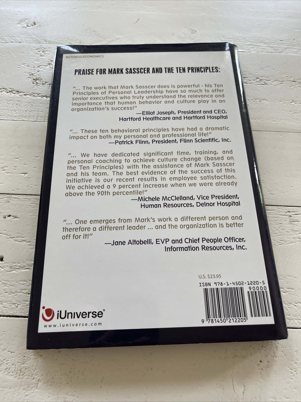 Accountability Now! : Living the Ten Principles Hardcover Mark Sasscer SIGNED